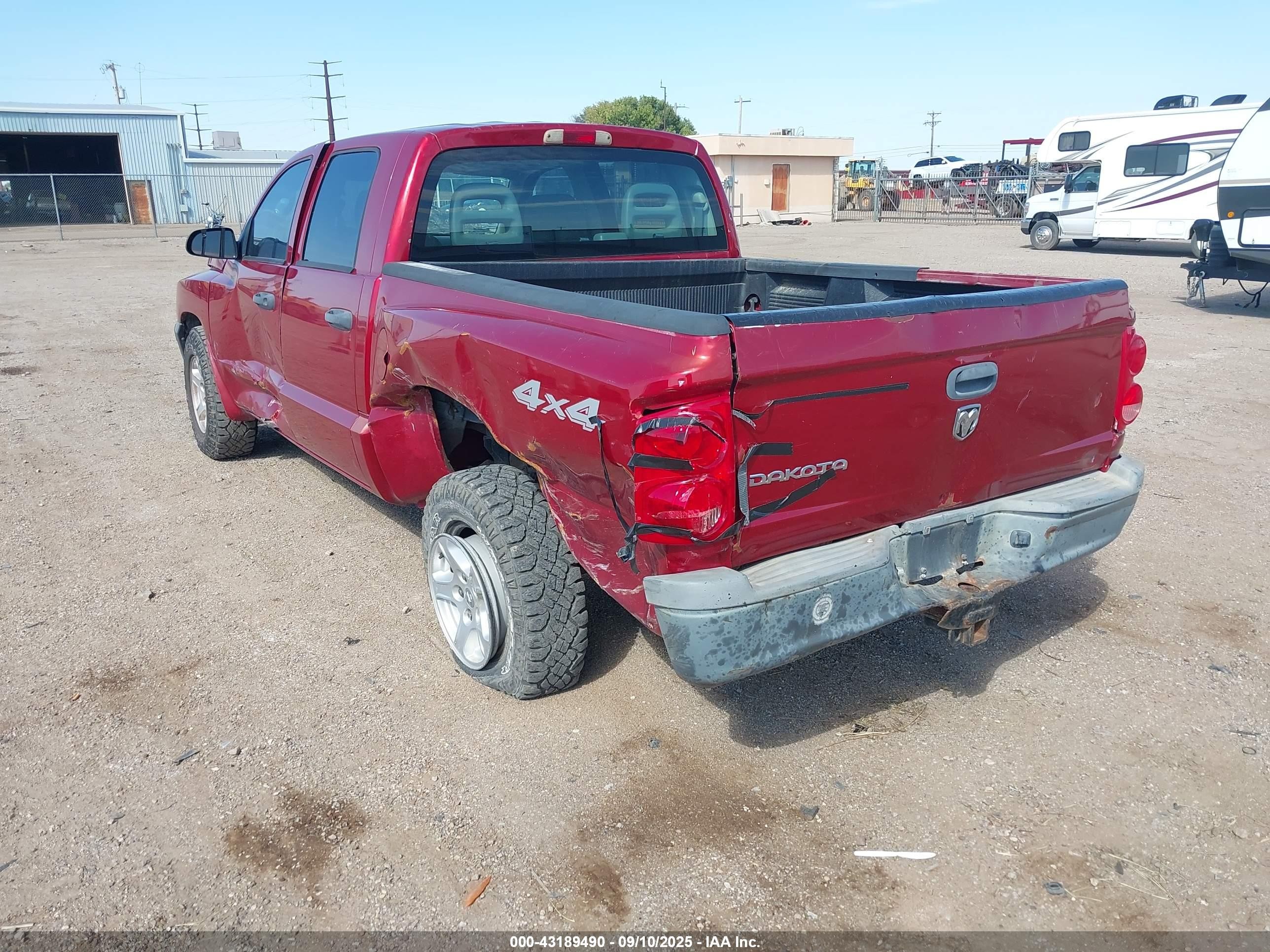 2006 Dodge Dakota St Red vin: 1D7HW28K96S536628