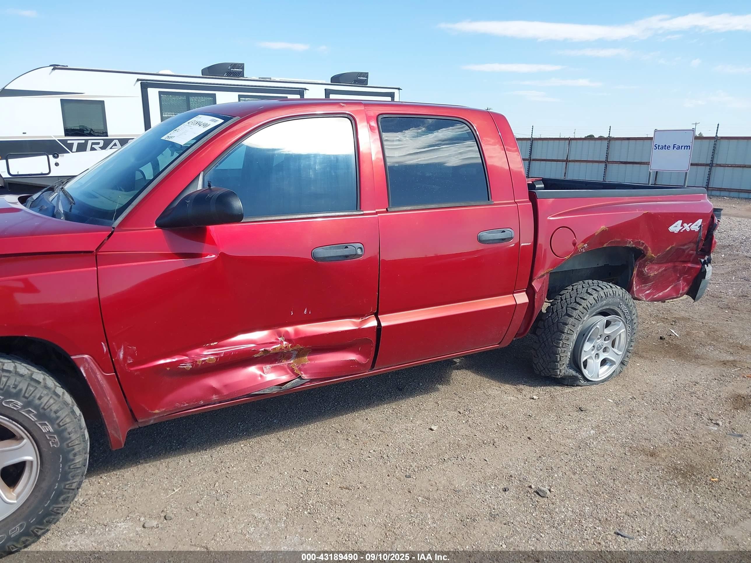 2006 Dodge Dakota St Red vin: 1D7HW28K96S536628