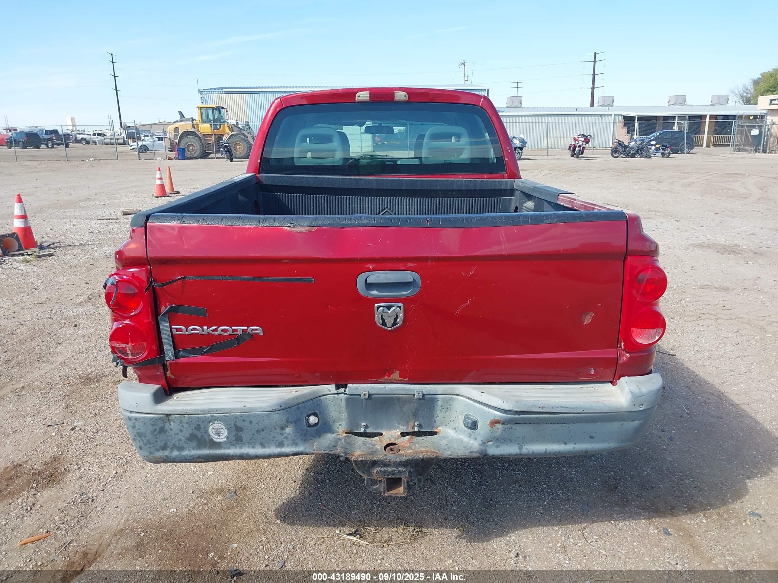 2006 Dodge Dakota St Red vin: 1D7HW28K96S536628