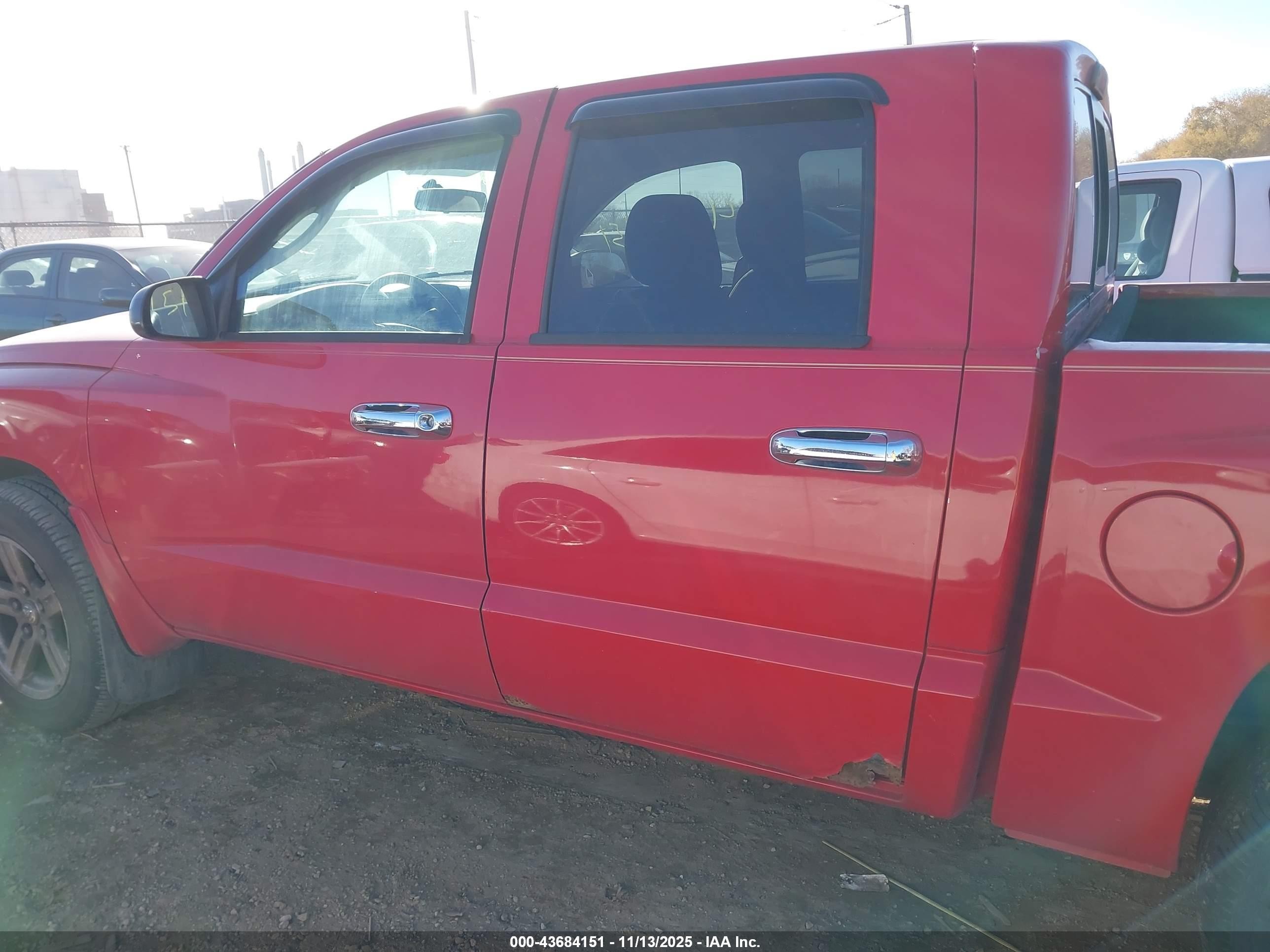 2007 Dodge Dakota St Red vin: 1D7HW28KX7S269856