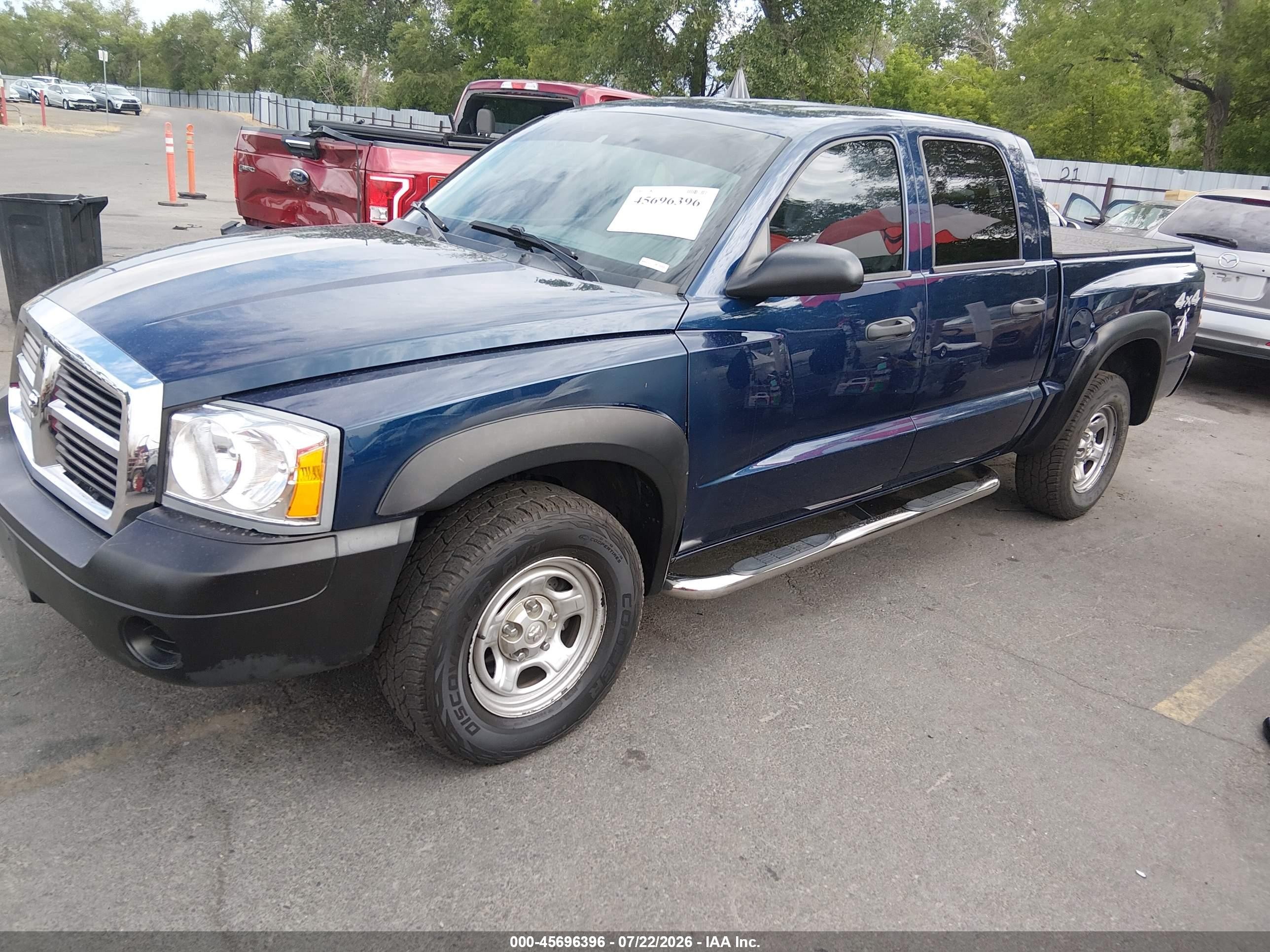 2005 Dodge Dakota St Blue vin: 1D7HW28N65S134901