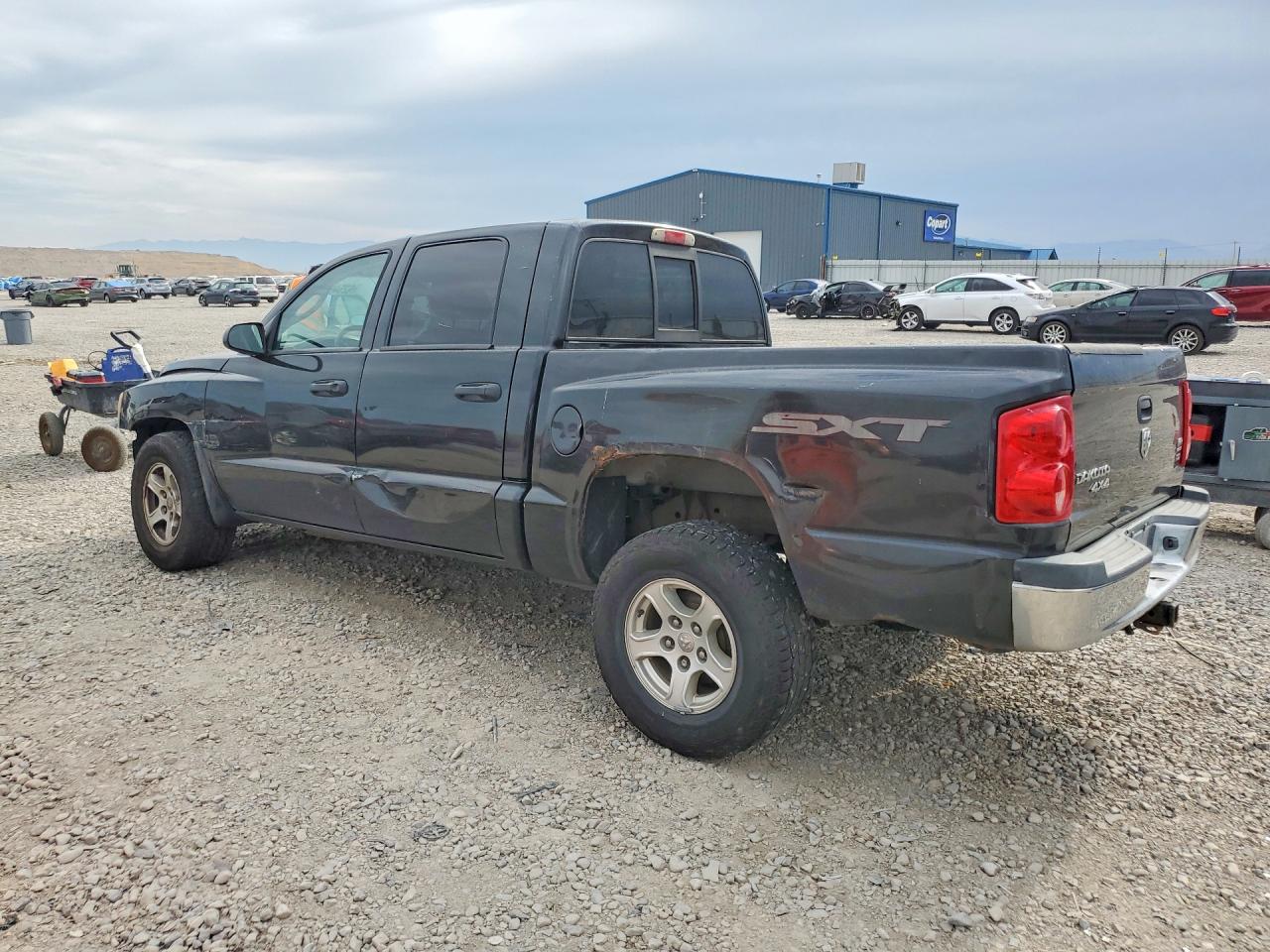 2007 Dodge Dakota Quad Black vin: 1D7HW28P87S253960