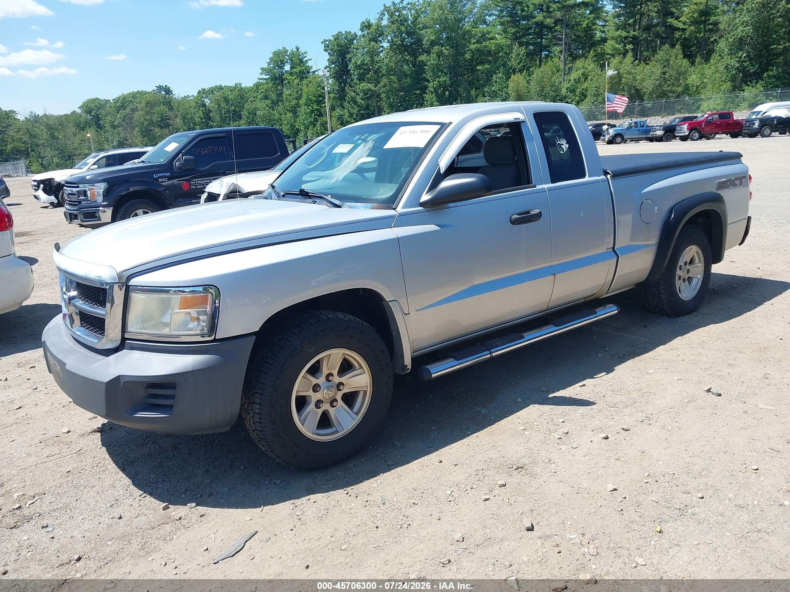 2008 Dodge Dakota Sxt/bighorn/lonestar Серебряный vin: 1D7HW32KX8S559546