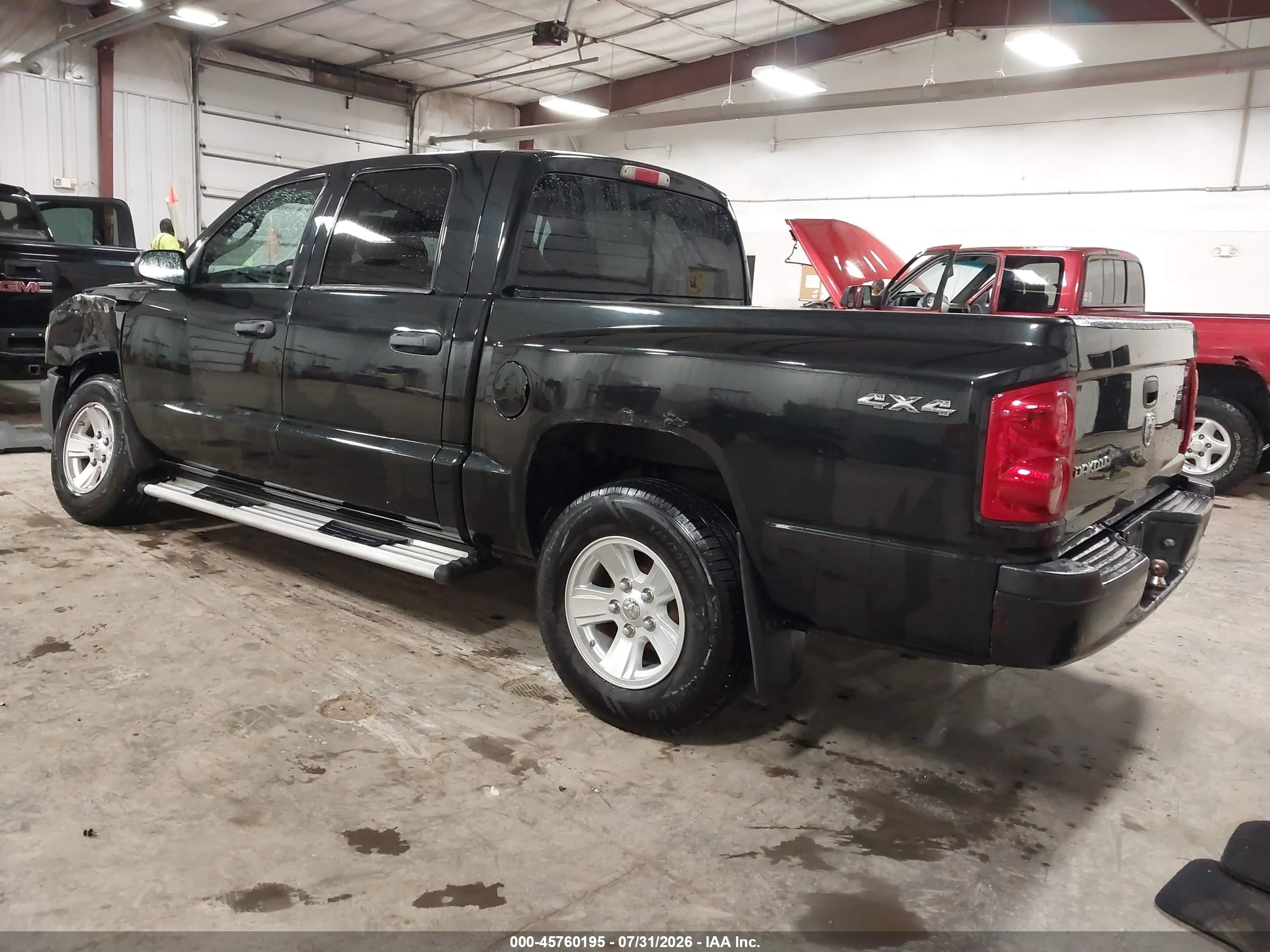2008 Dodge Dakota Sxt/bighorn/lonestar Черный vin: 1D7HW38K48S590833