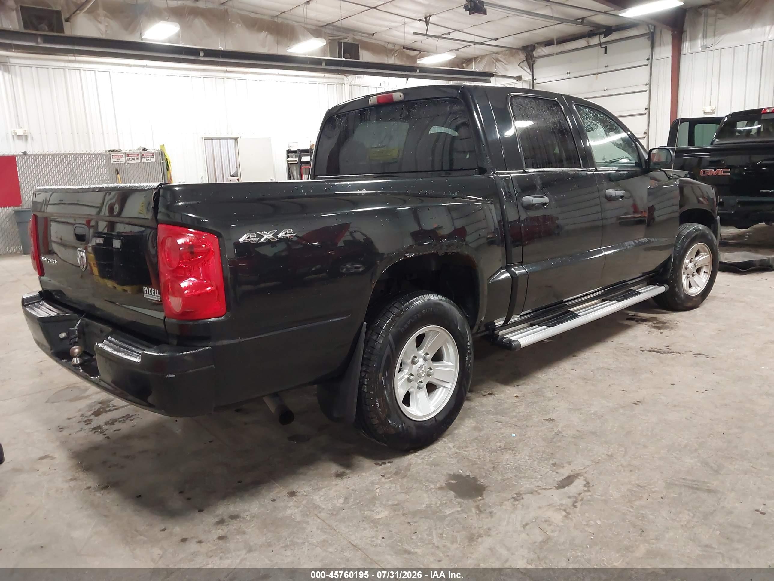 2008 Dodge Dakota Sxt/bighorn/lonestar Черный vin: 1D7HW38K48S590833