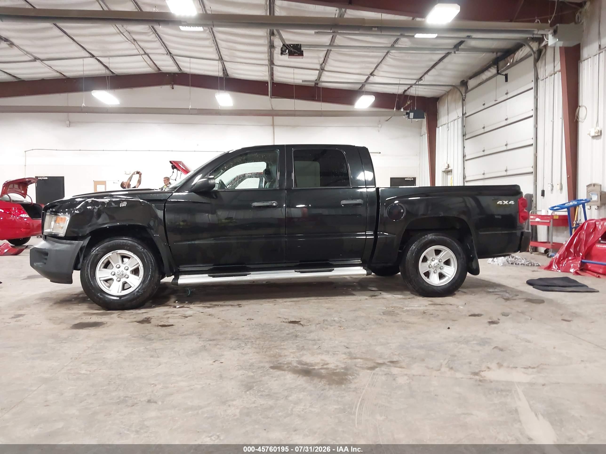 2008 Dodge Dakota Sxt/bighorn/lonestar Черный vin: 1D7HW38K48S590833