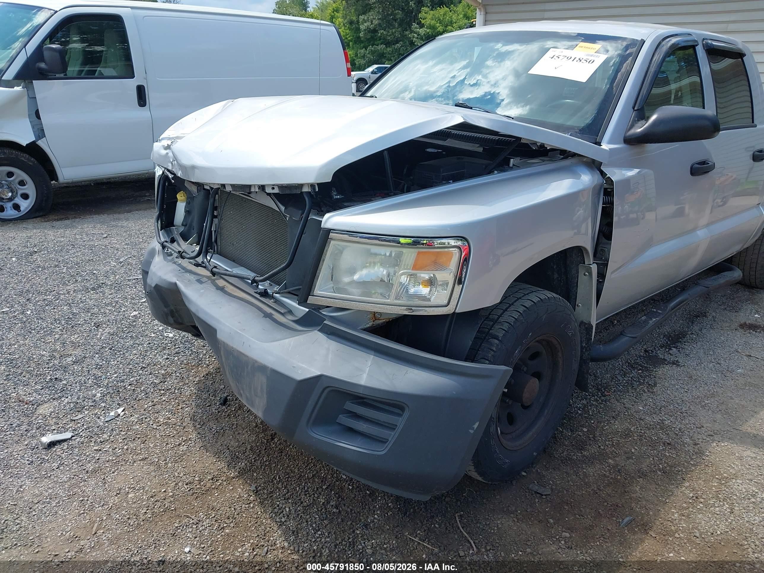 2008 Dodge Dakota Sxt/bighorn/lonestar Silver vin: 1D7HW38KX8S538929