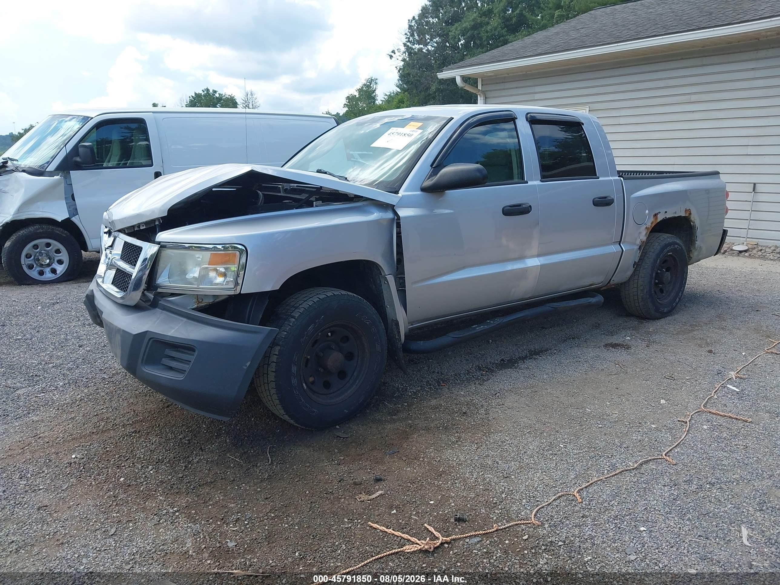 2008 Dodge Dakota Sxt/bighorn/lonestar Silver vin: 1D7HW38KX8S538929