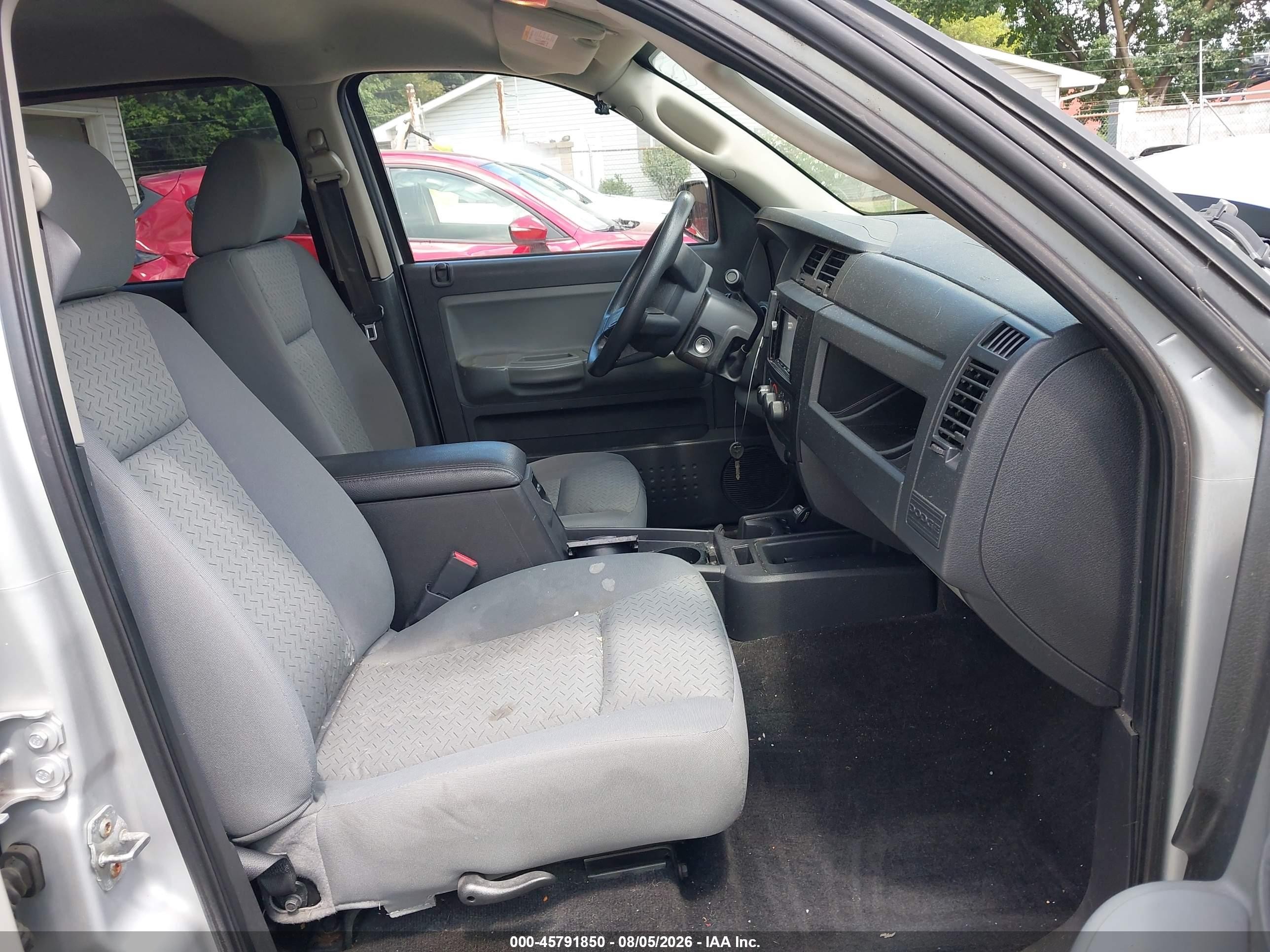 2008 Dodge Dakota Sxt/bighorn/lonestar Silver vin: 1D7HW38KX8S538929