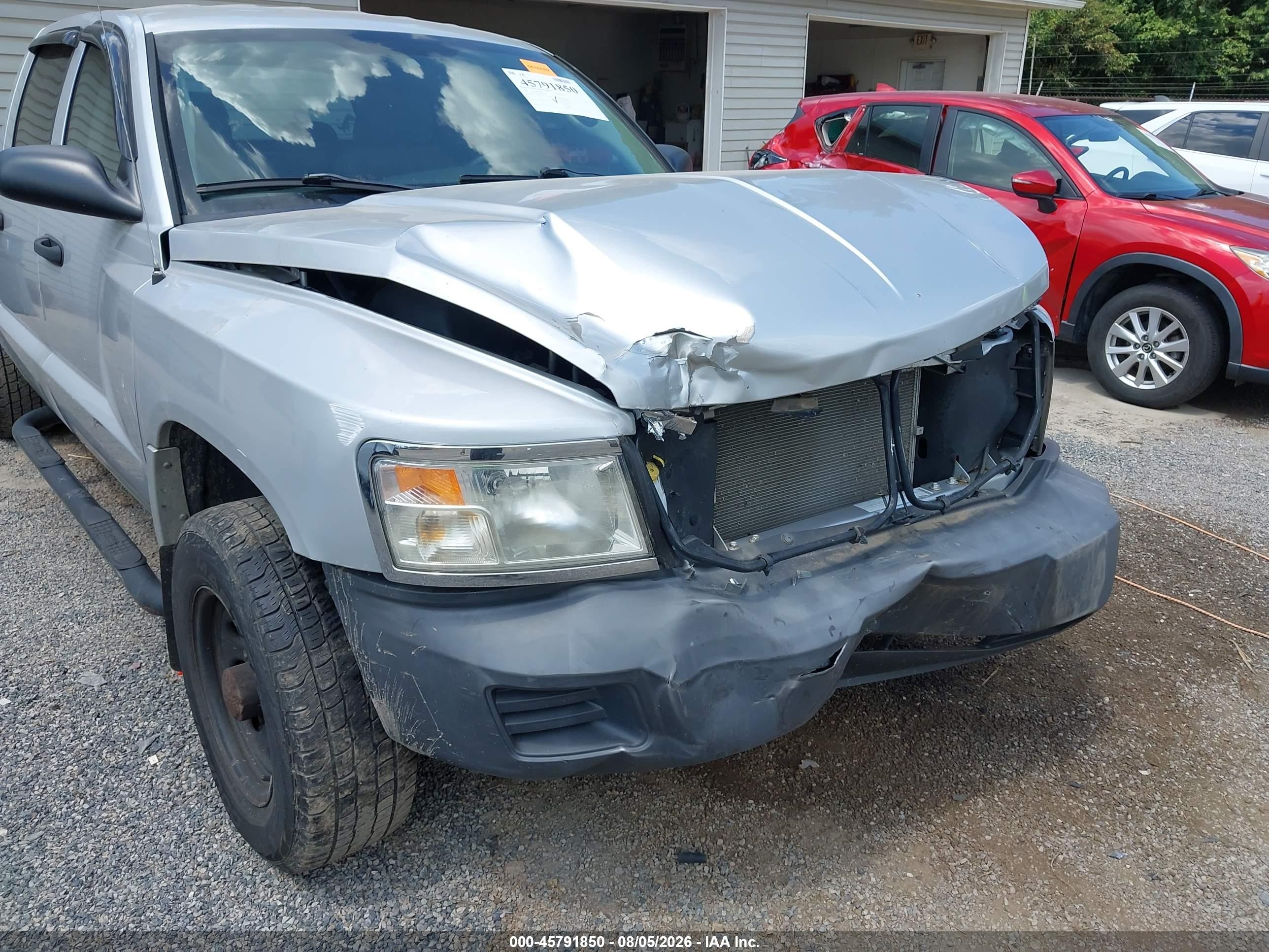 2008 Dodge Dakota Sxt/bighorn/lonestar Silver vin: 1D7HW38KX8S538929