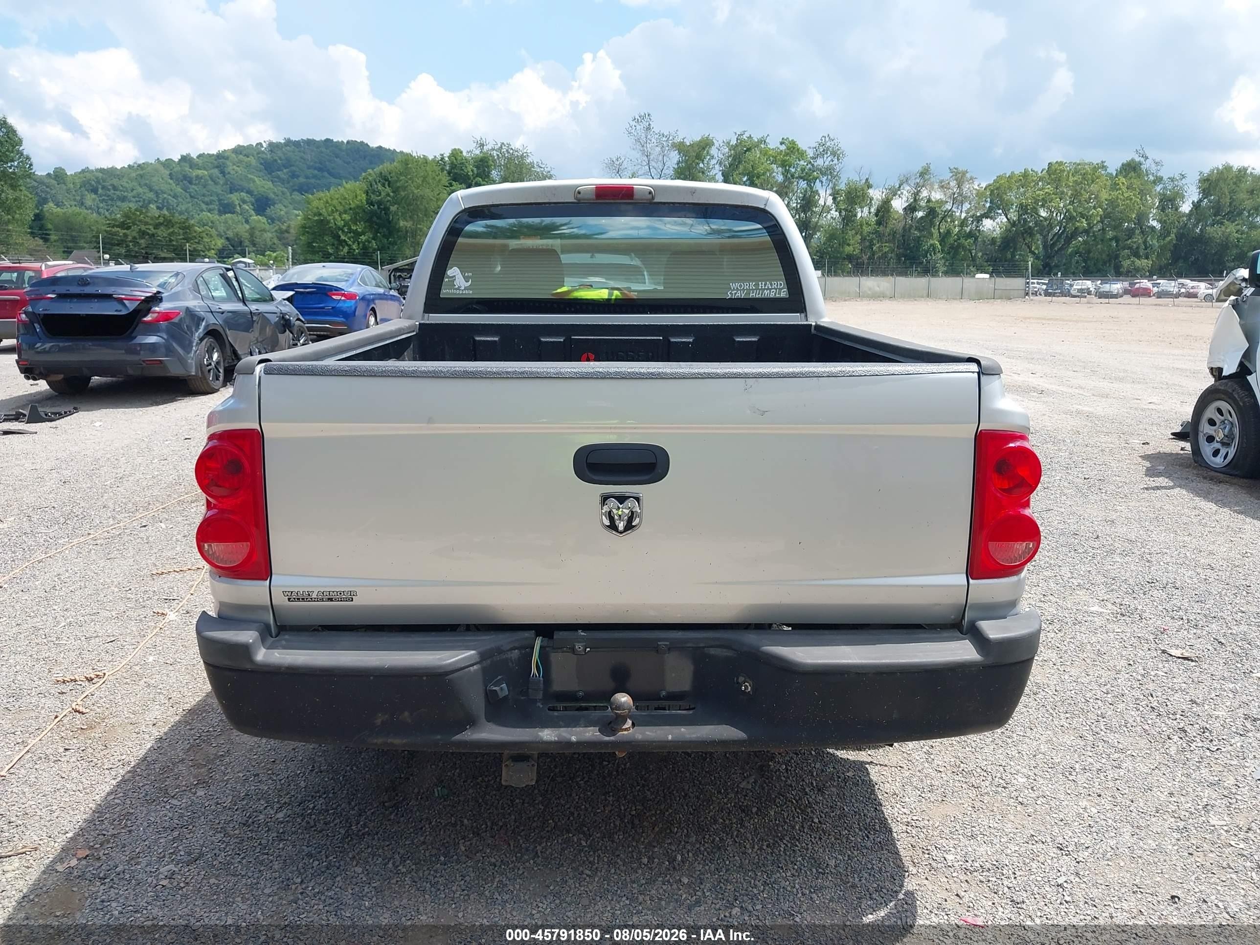 2008 Dodge Dakota Sxt/bighorn/lonestar Silver vin: 1D7HW38KX8S538929