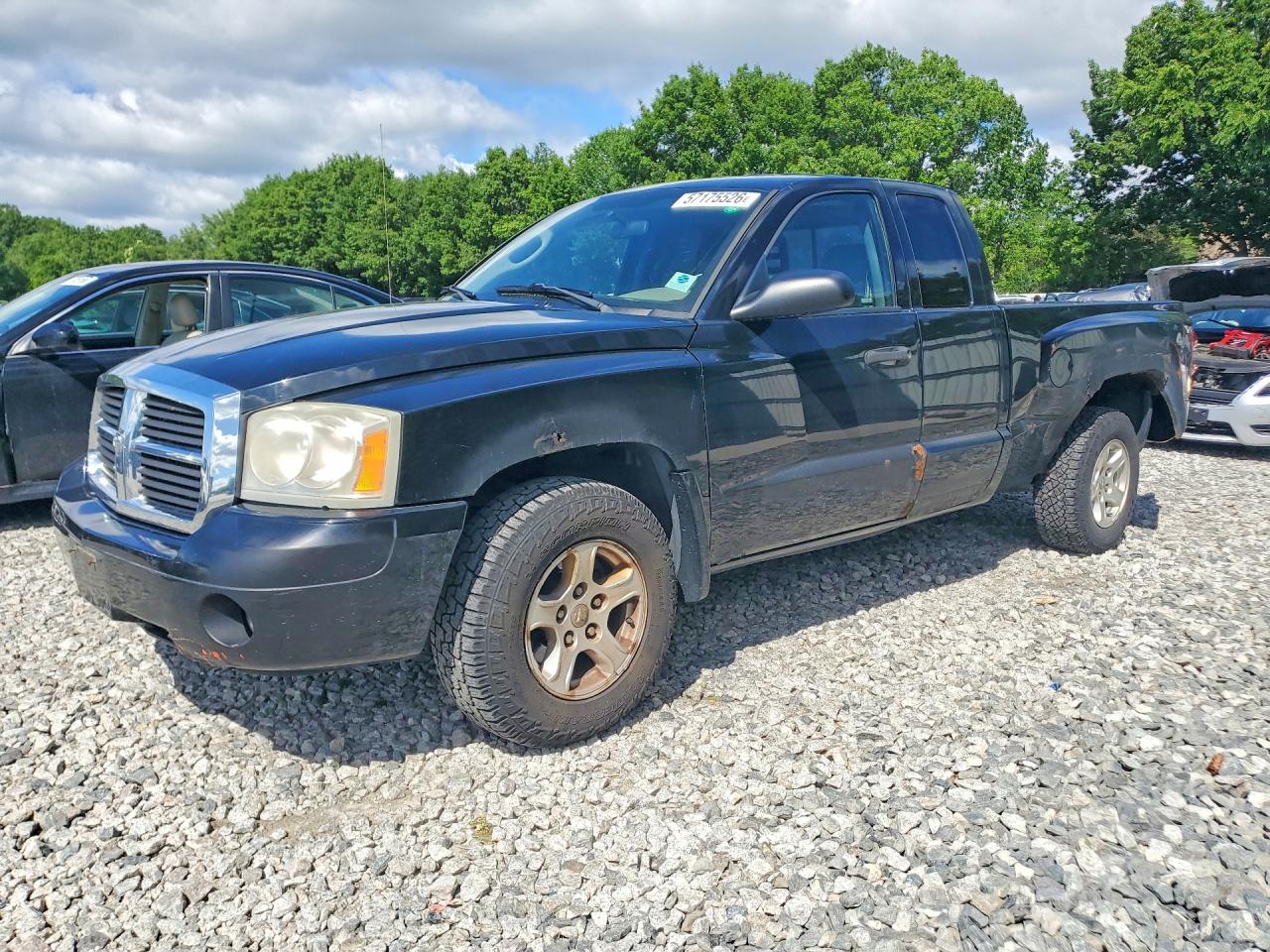 2006 Dodge Dakota Slt Black vin: 1D7HW42K06S527997