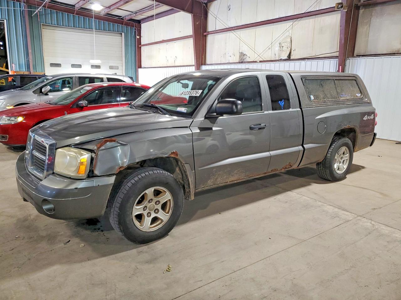 2007 Dodge Dakota Slt Gray vin: 1D7HW42K07S113328