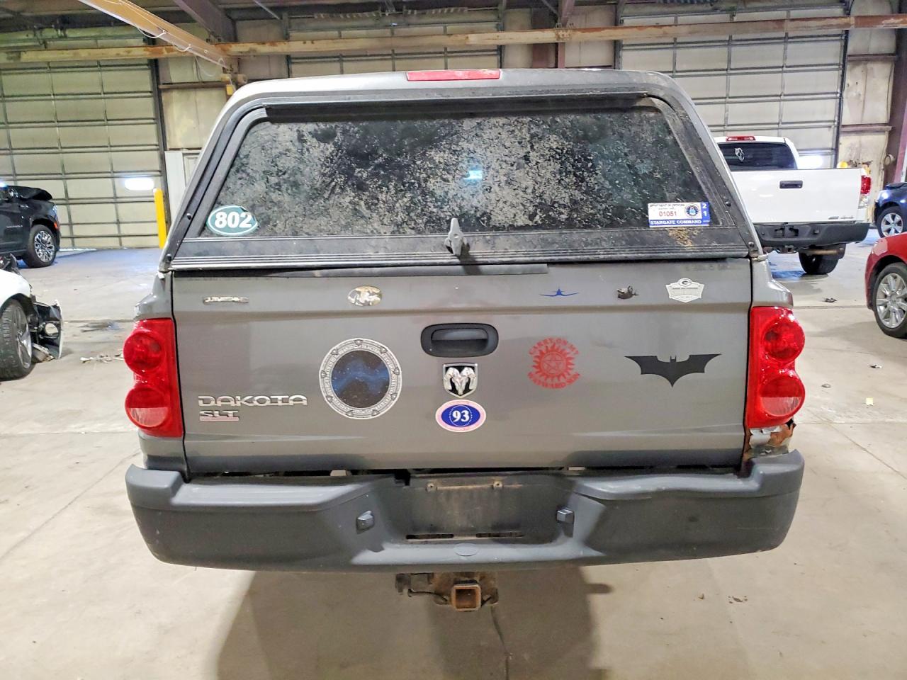 2007 Dodge Dakota Slt Серый vin: 1D7HW42K07S113328