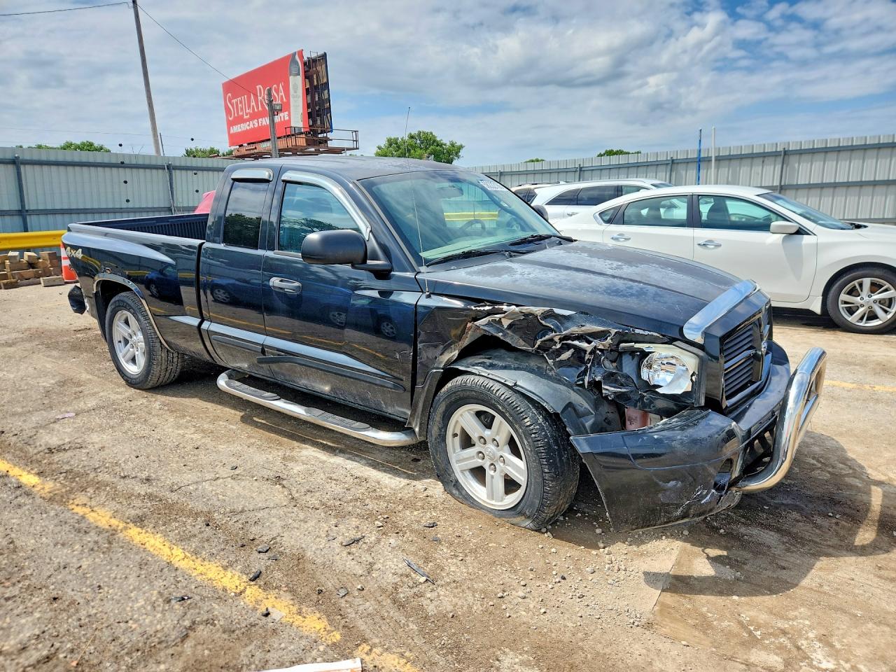 2007 Dodge Dakota Slt Black vin: 1D7HW42K07S148970