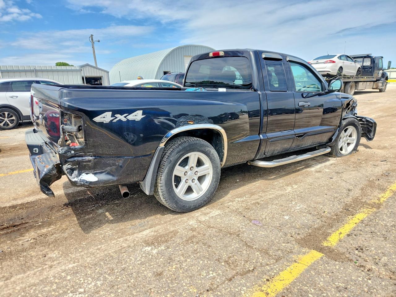 2007 Dodge Dakota Slt Black vin: 1D7HW42K07S148970