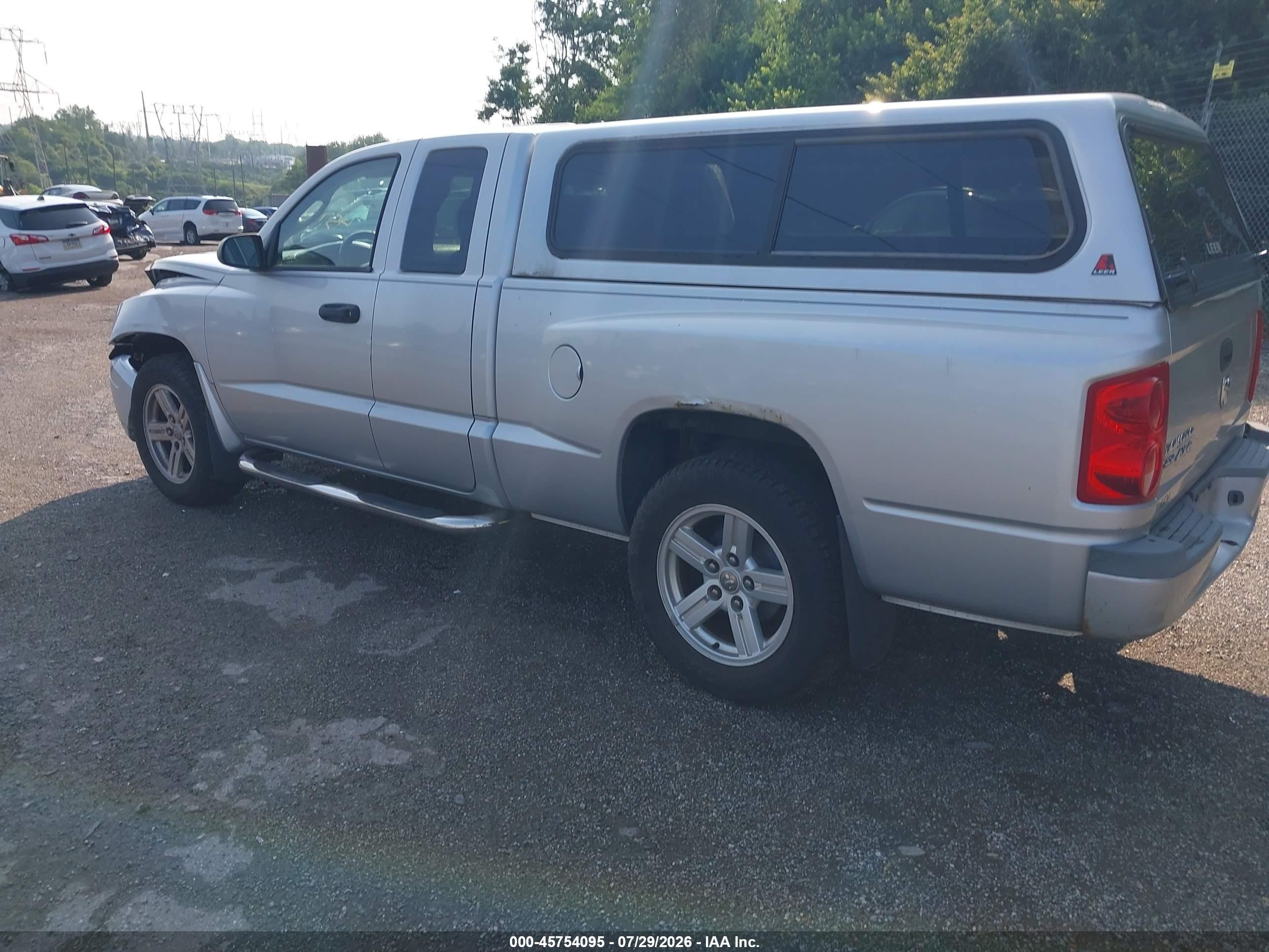 2007 Dodge Dakota Slt Silver vin: 1D7HW42K37S216016