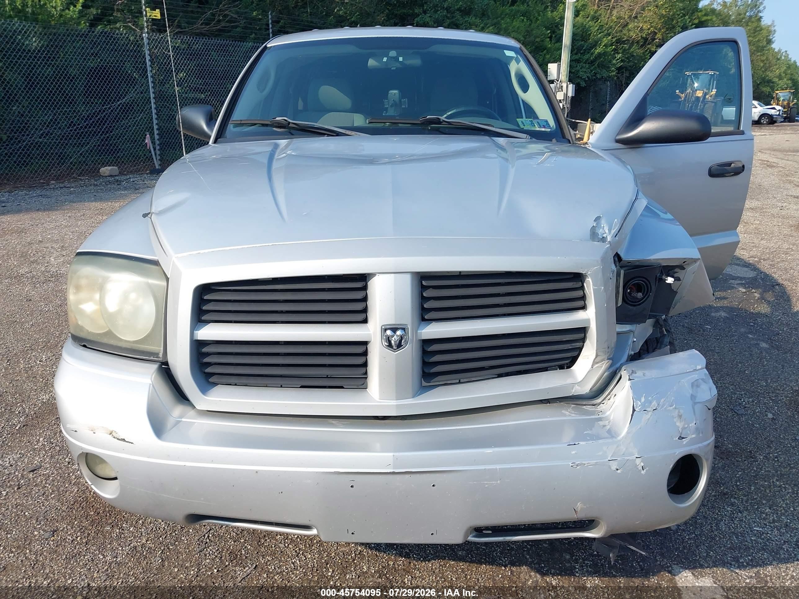2007 Dodge Dakota Slt Silver vin: 1D7HW42K37S216016