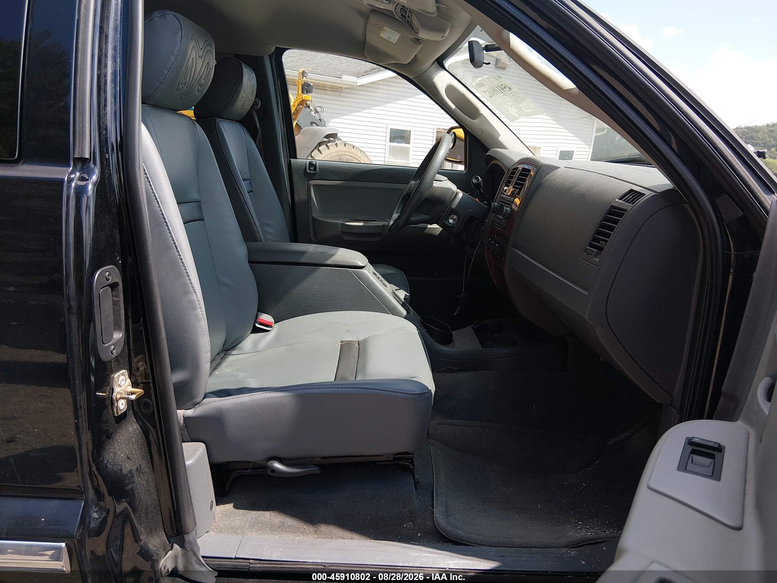 2005 Dodge Dakota Slt Black vin: 1D7HW42K55S219559