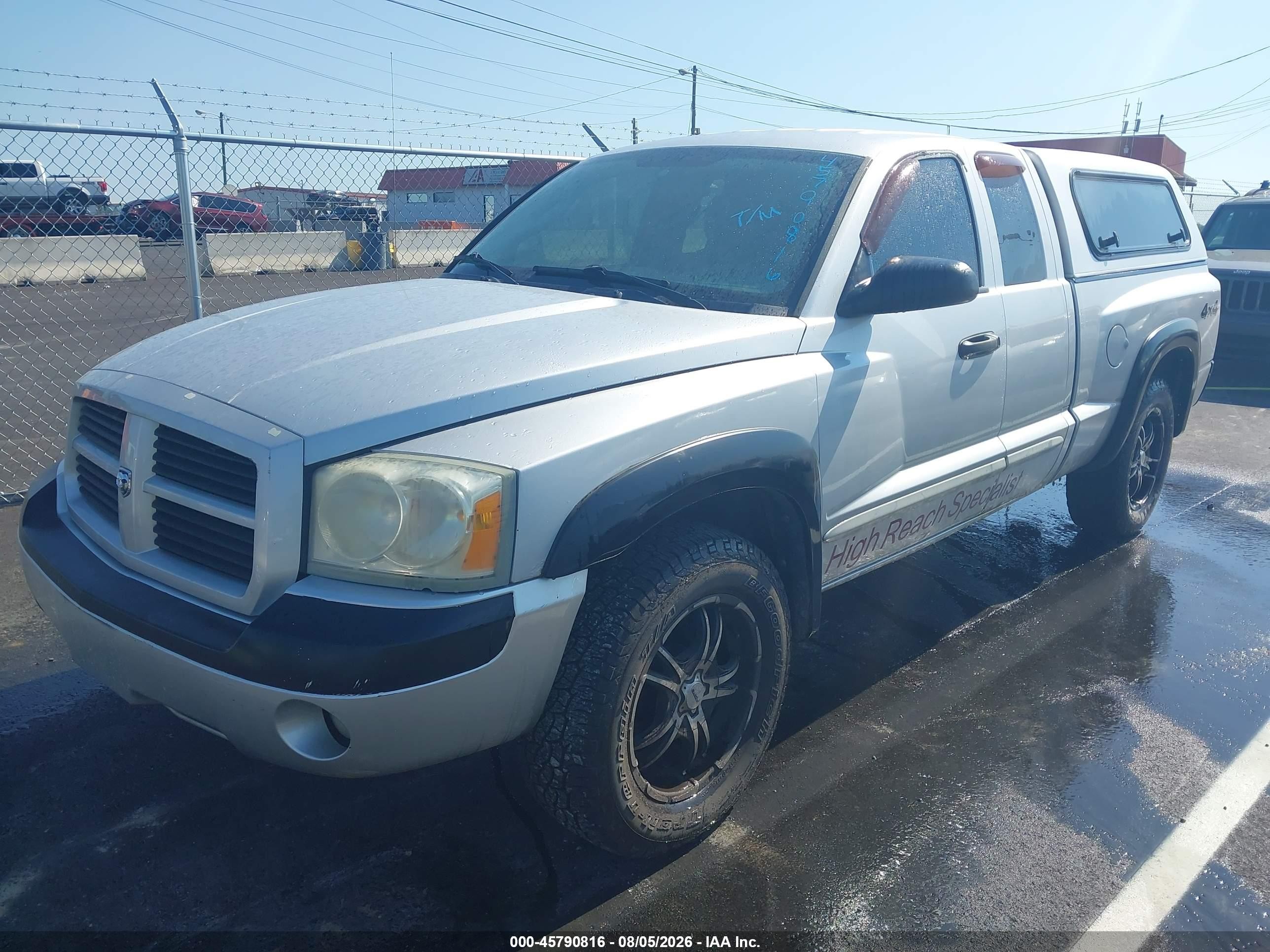 2007 Dodge Dakota Slt Silver vin: 1D7HW42K77S103671