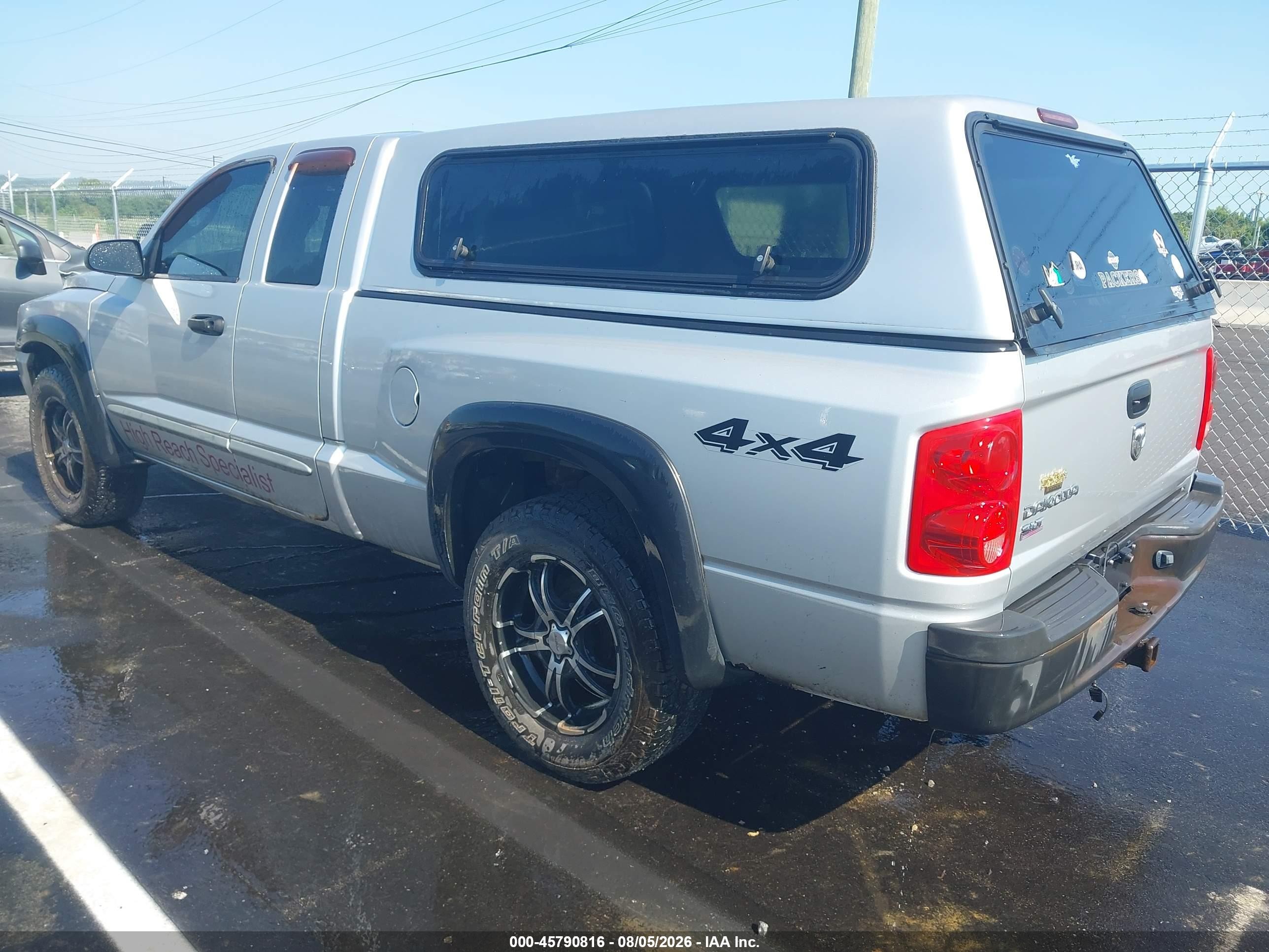 2007 Dodge Dakota Slt Silver vin: 1D7HW42K77S103671