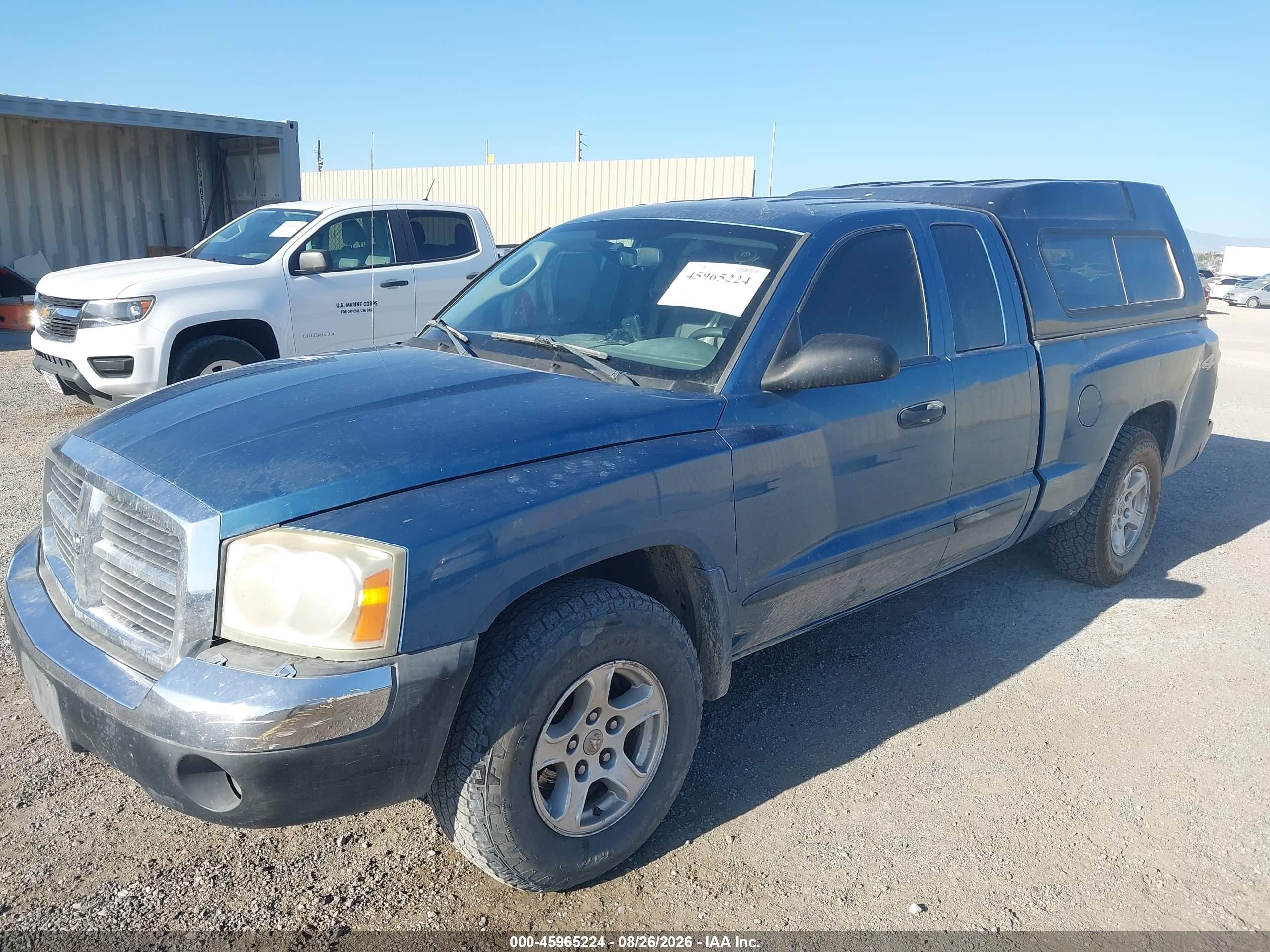 2005 Dodge Dakota Slt Blue vin: 1D7HW42KX5S293091