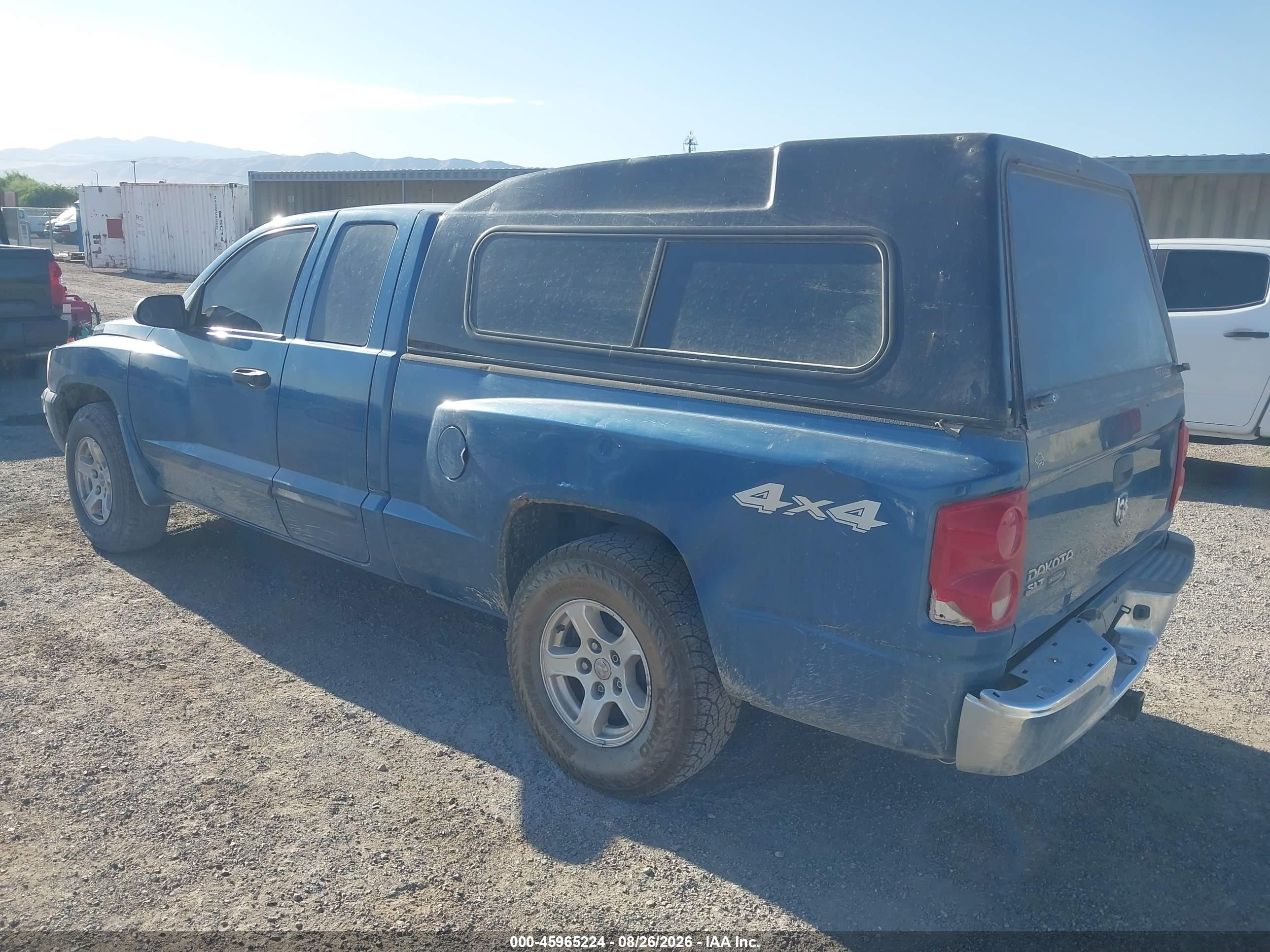 2005 Dodge Dakota Slt Blue vin: 1D7HW42KX5S293091