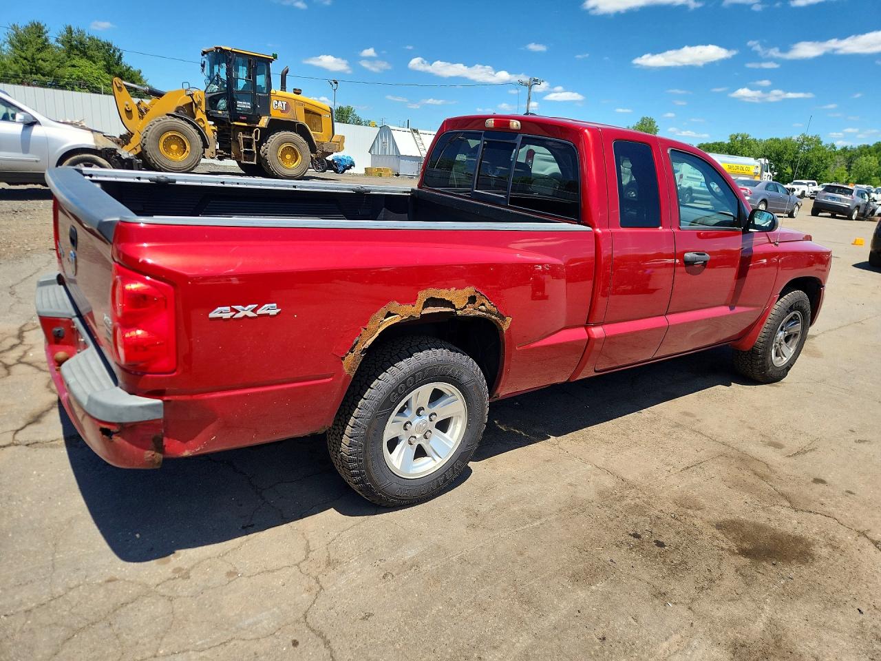 2008 Dodge Dakota Slt Red vin: 1D7HW42N18S564554