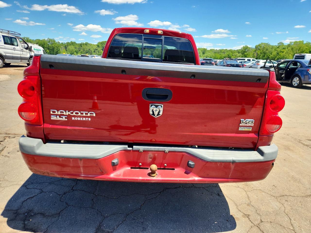 2008 Dodge Dakota Slt Red vin: 1D7HW42N18S564554