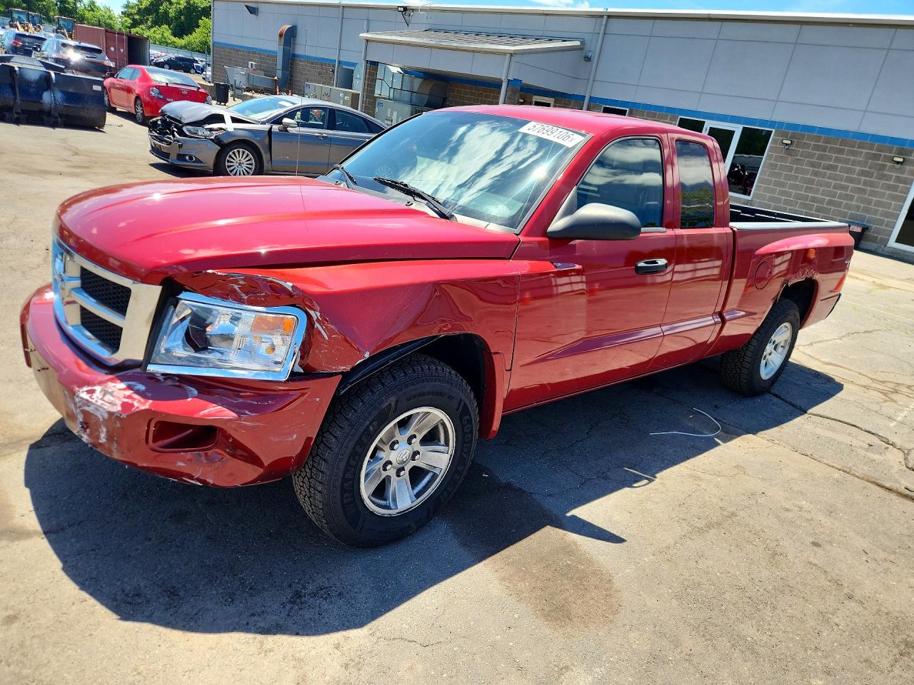 2008 Dodge Dakota Slt Red vin: 1D7HW42N18S564554