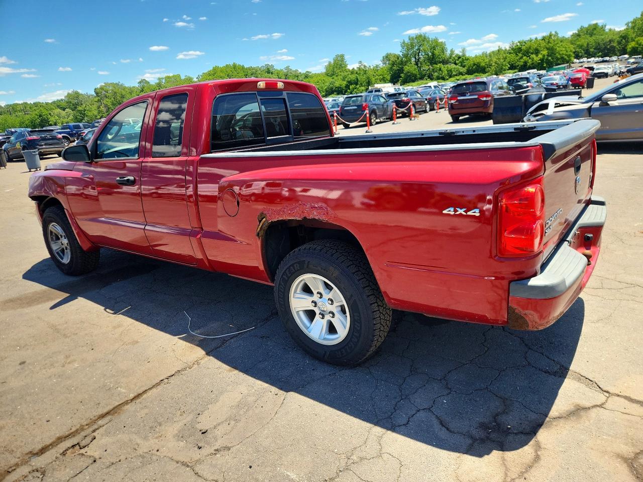 2008 Dodge Dakota Slt Red vin: 1D7HW42N18S564554