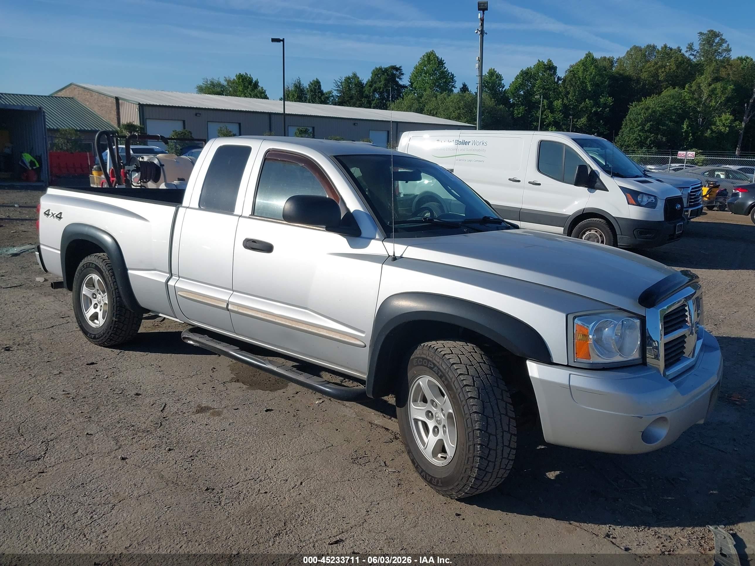 2005 Dodge Dakota Slt Silver vin: 1D7HW42N55S331238