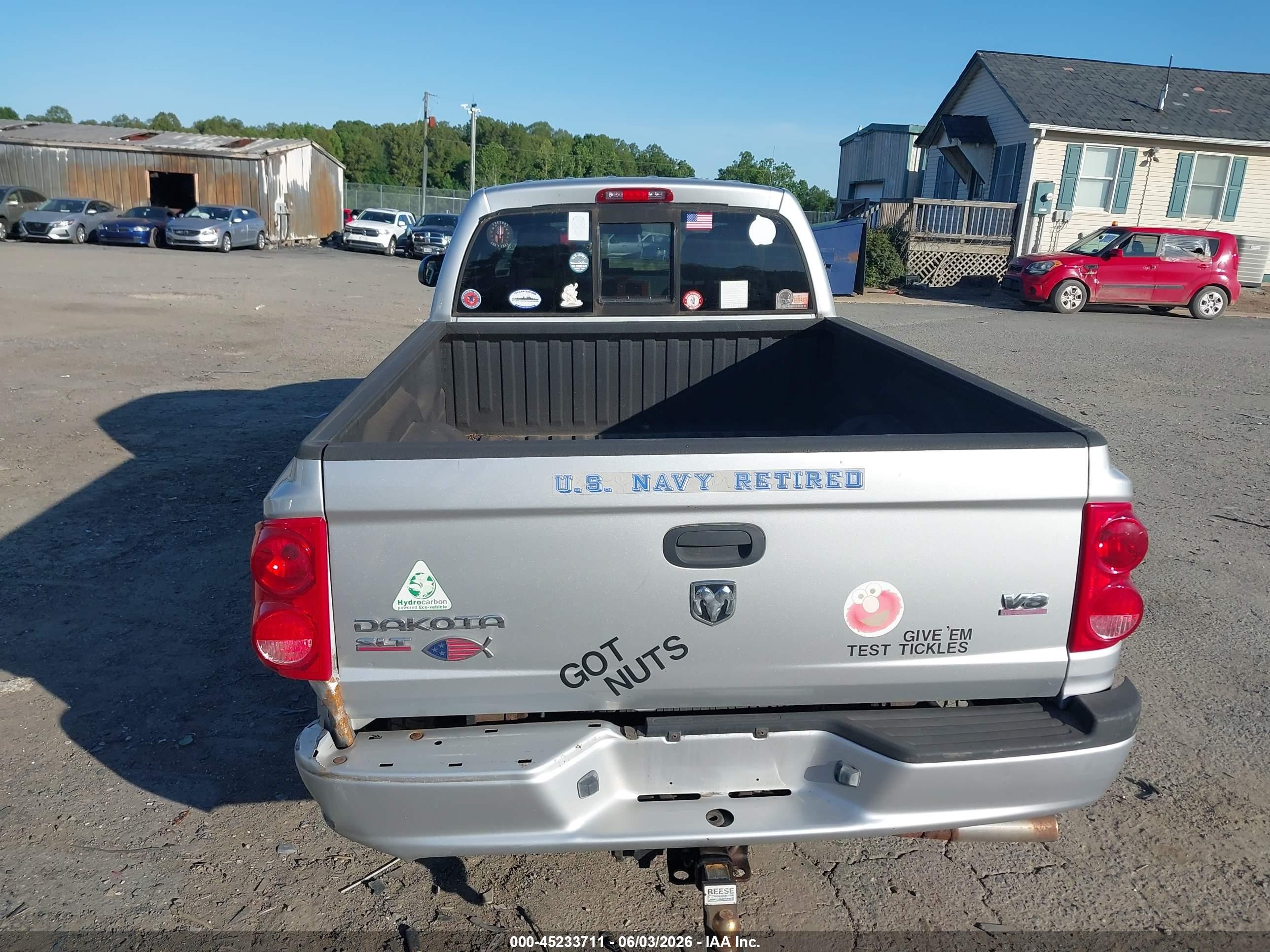 2005 Dodge Dakota Slt Silver vin: 1D7HW42N55S331238