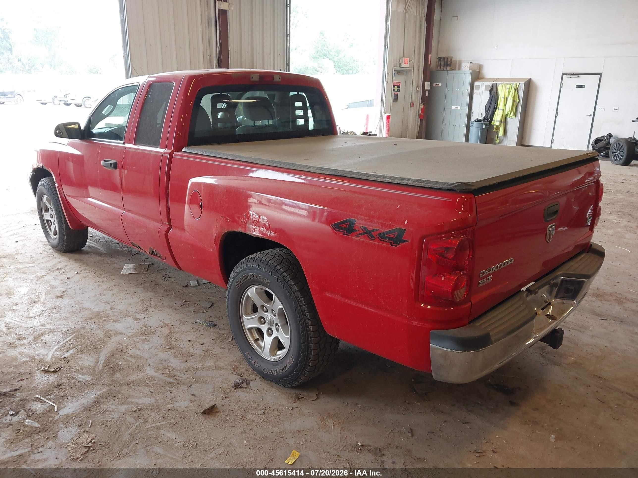 2005 Dodge Dakota Slt Red vin: 1D7HW42N65S147359
