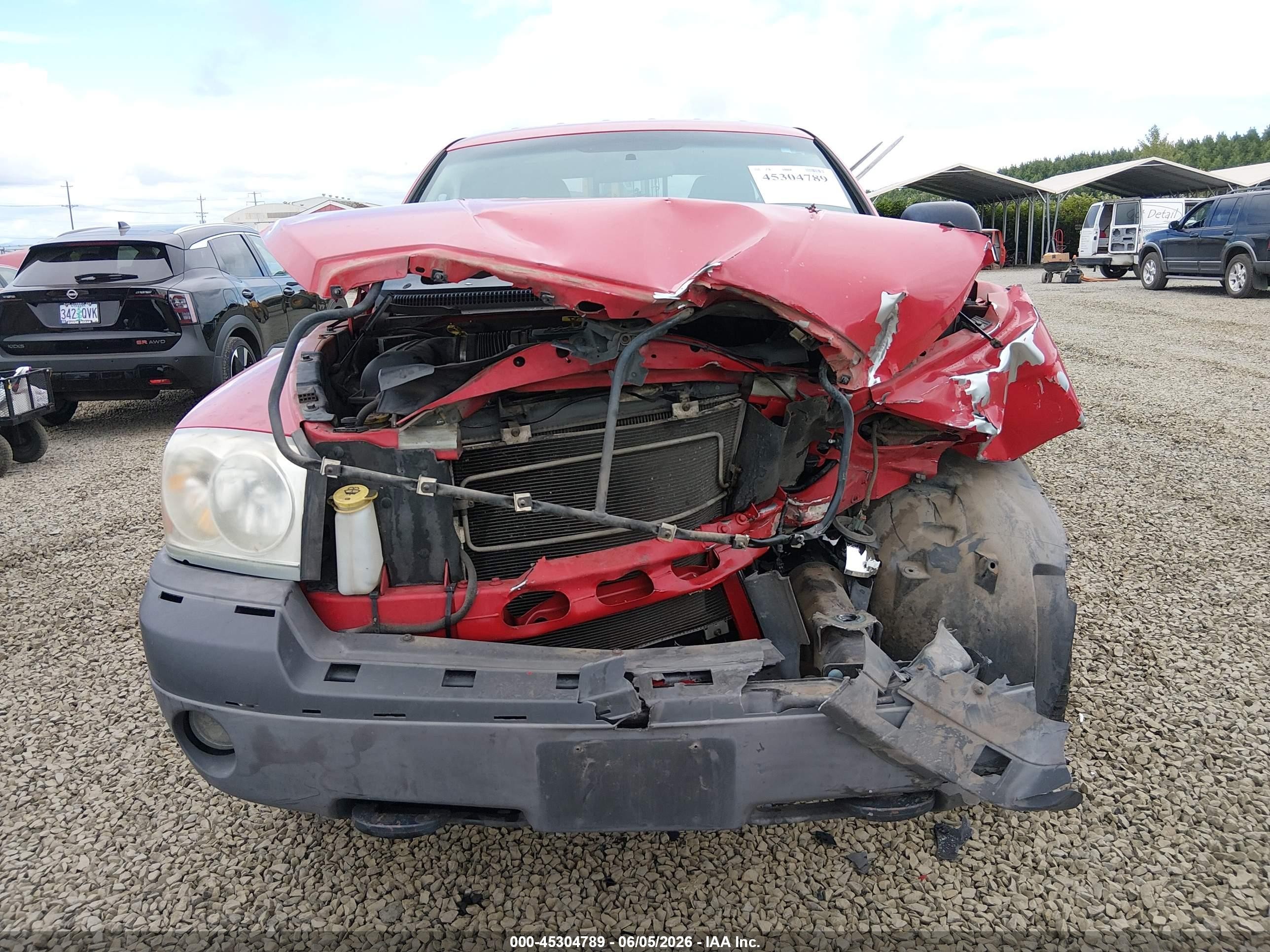 2005 Dodge Dakota Slt Red vin: 1D7HW42N95S179352