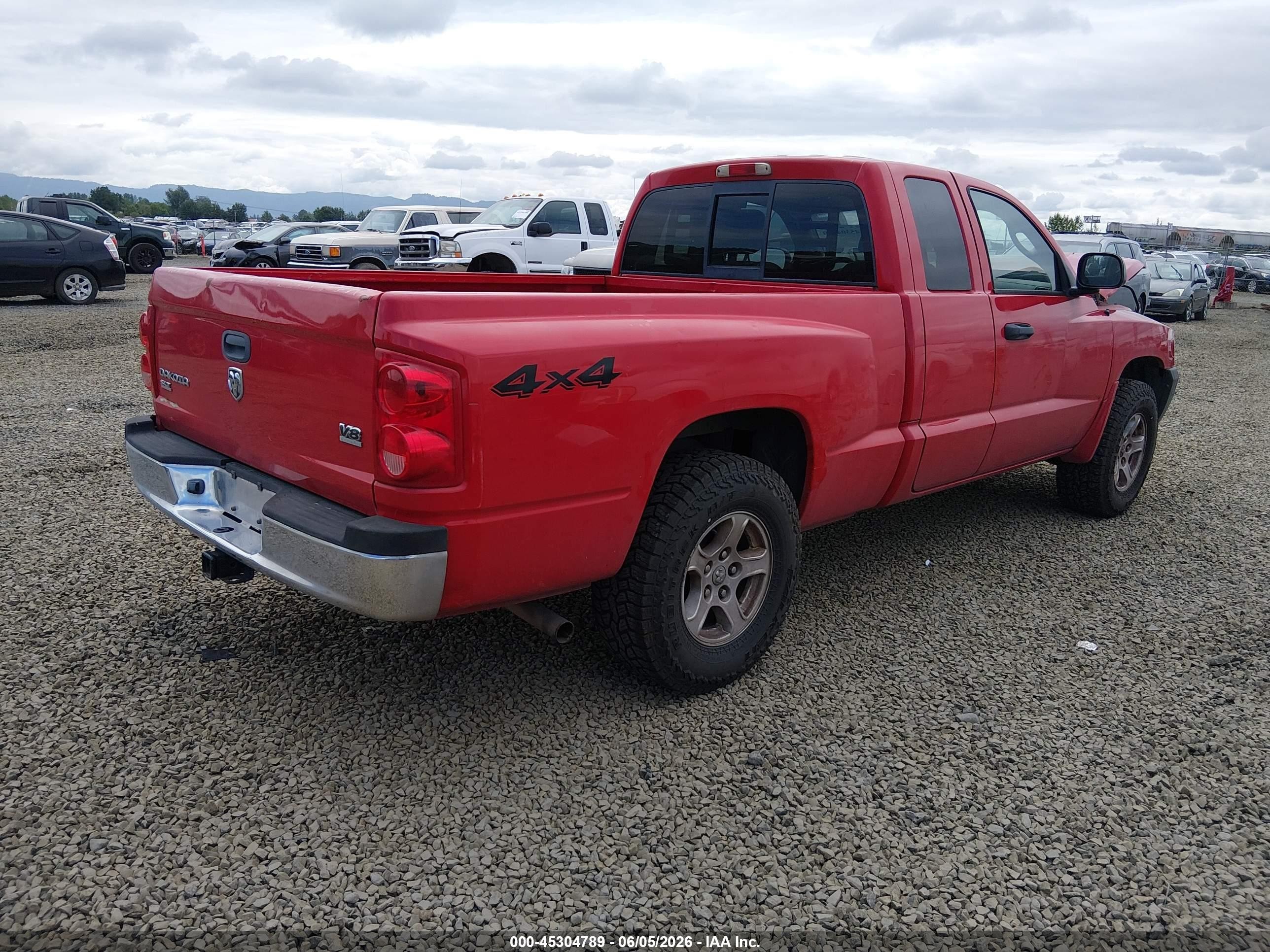 2005 Dodge Dakota Slt Red vin: 1D7HW42N95S179352