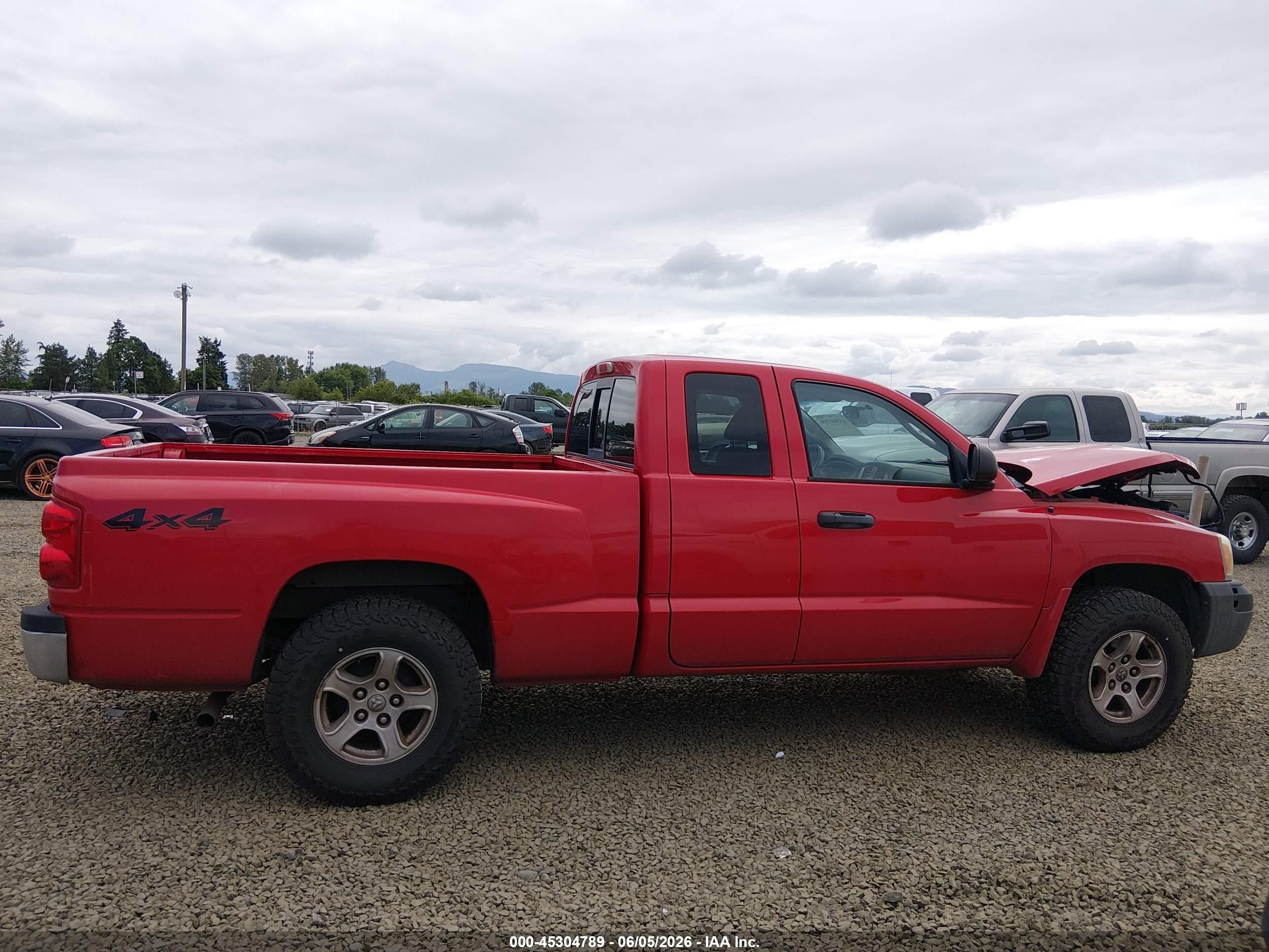 2005 Dodge Dakota Slt Red vin: 1D7HW42N95S179352