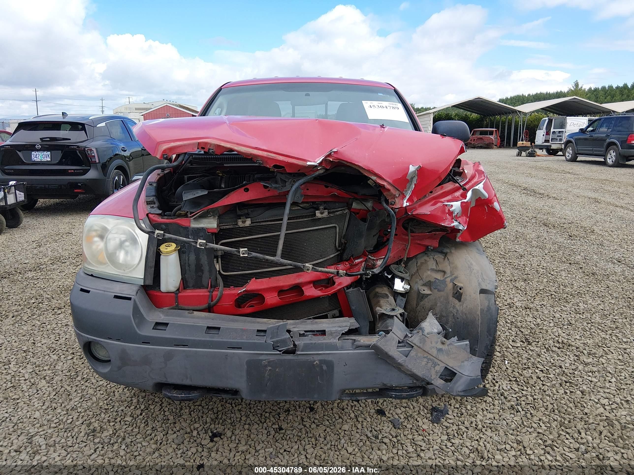2005 Dodge Dakota Slt Red vin: 1D7HW42N95S179352