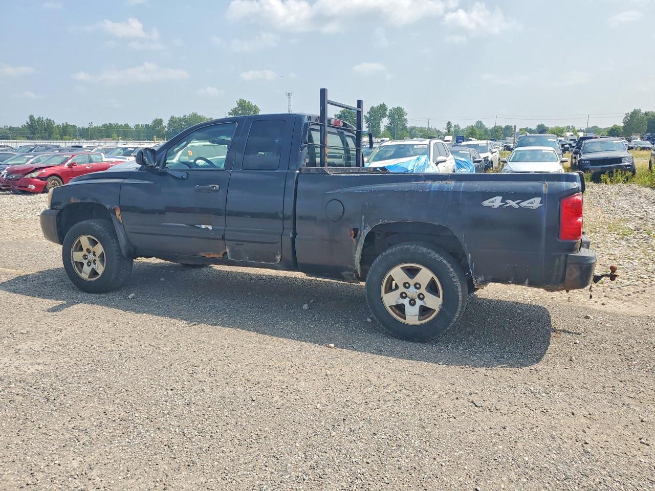 2005 Dodge Dakota Slt Black vin: 1D7HW42NX5S134646
