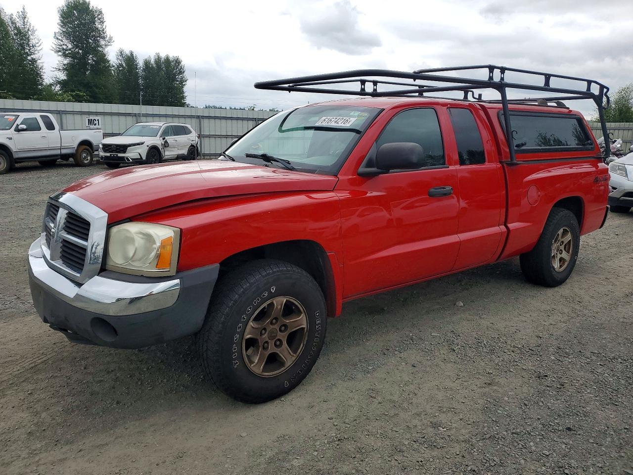 2005 Dodge Dakota Slt Red vin: 1D7HW42NX5S182003