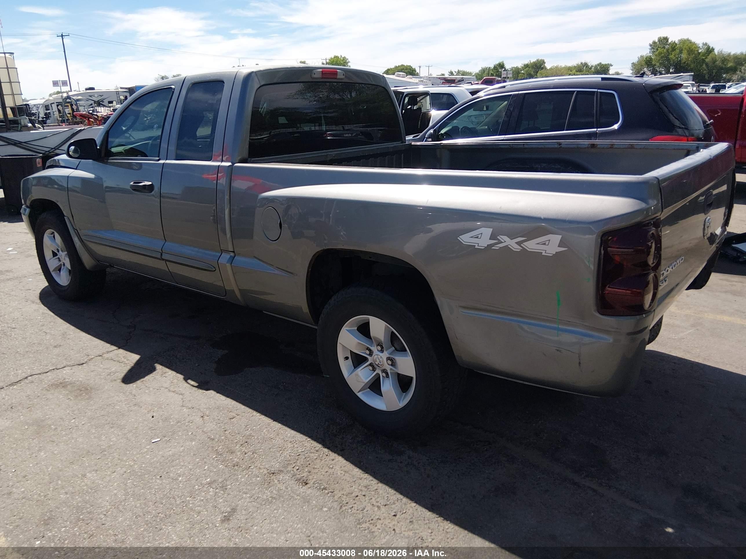 2005 Dodge Dakota Slt Silver vin: 1D7HW42NX5S248176