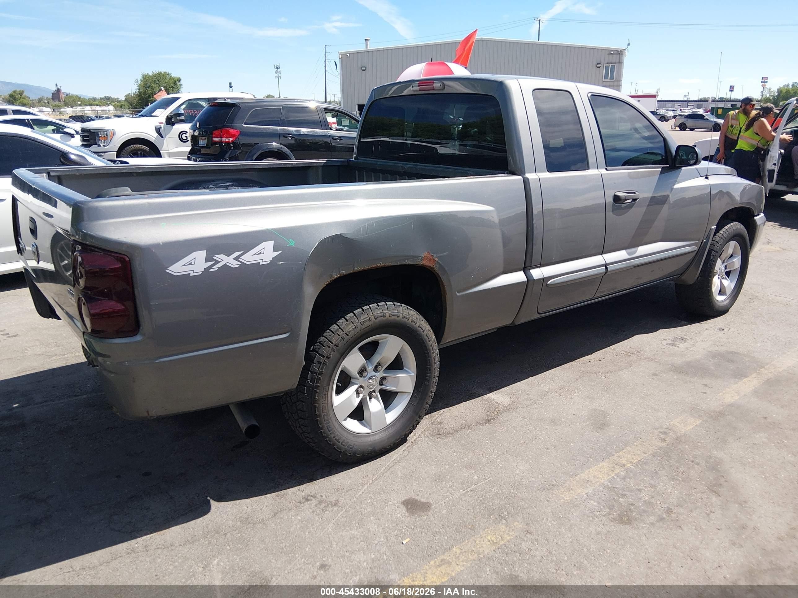 2005 Dodge Dakota Slt Silver vin: 1D7HW42NX5S248176