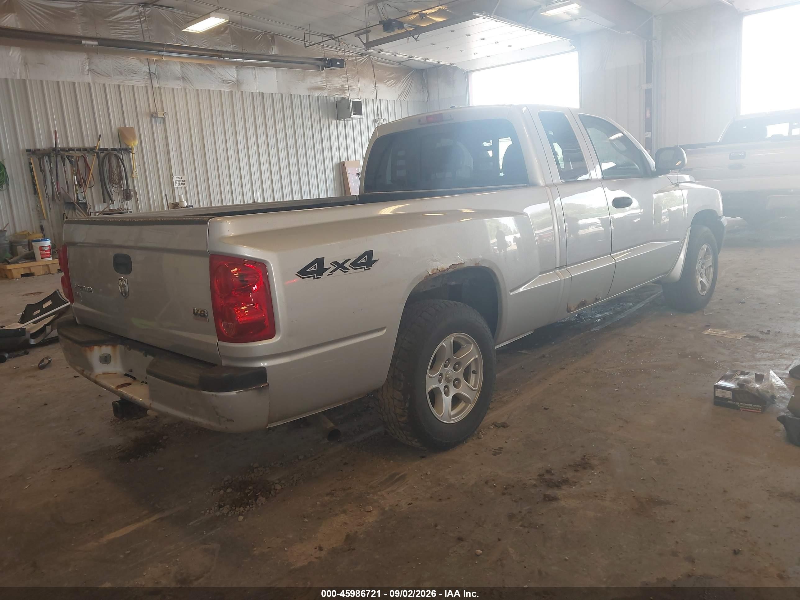 2007 Dodge Dakota Slt Gray vin: 1D7HW42P07S128889