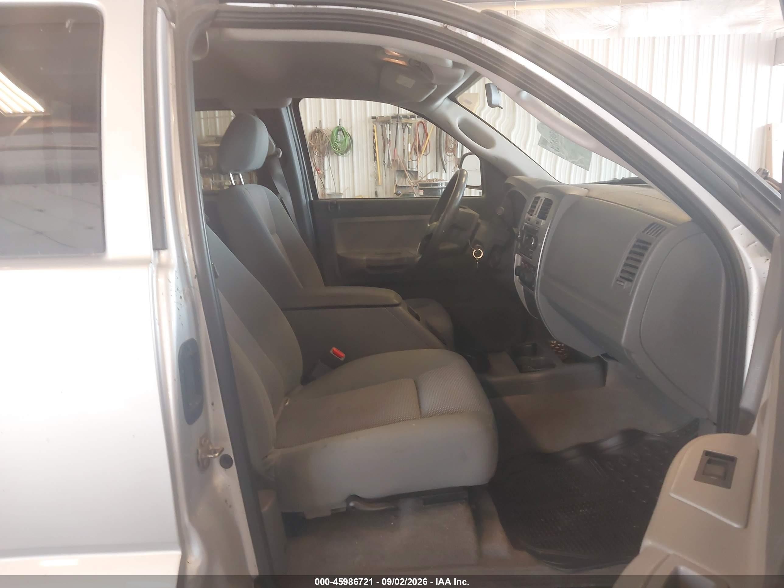 2007 Dodge Dakota Slt Gray vin: 1D7HW42P07S128889
