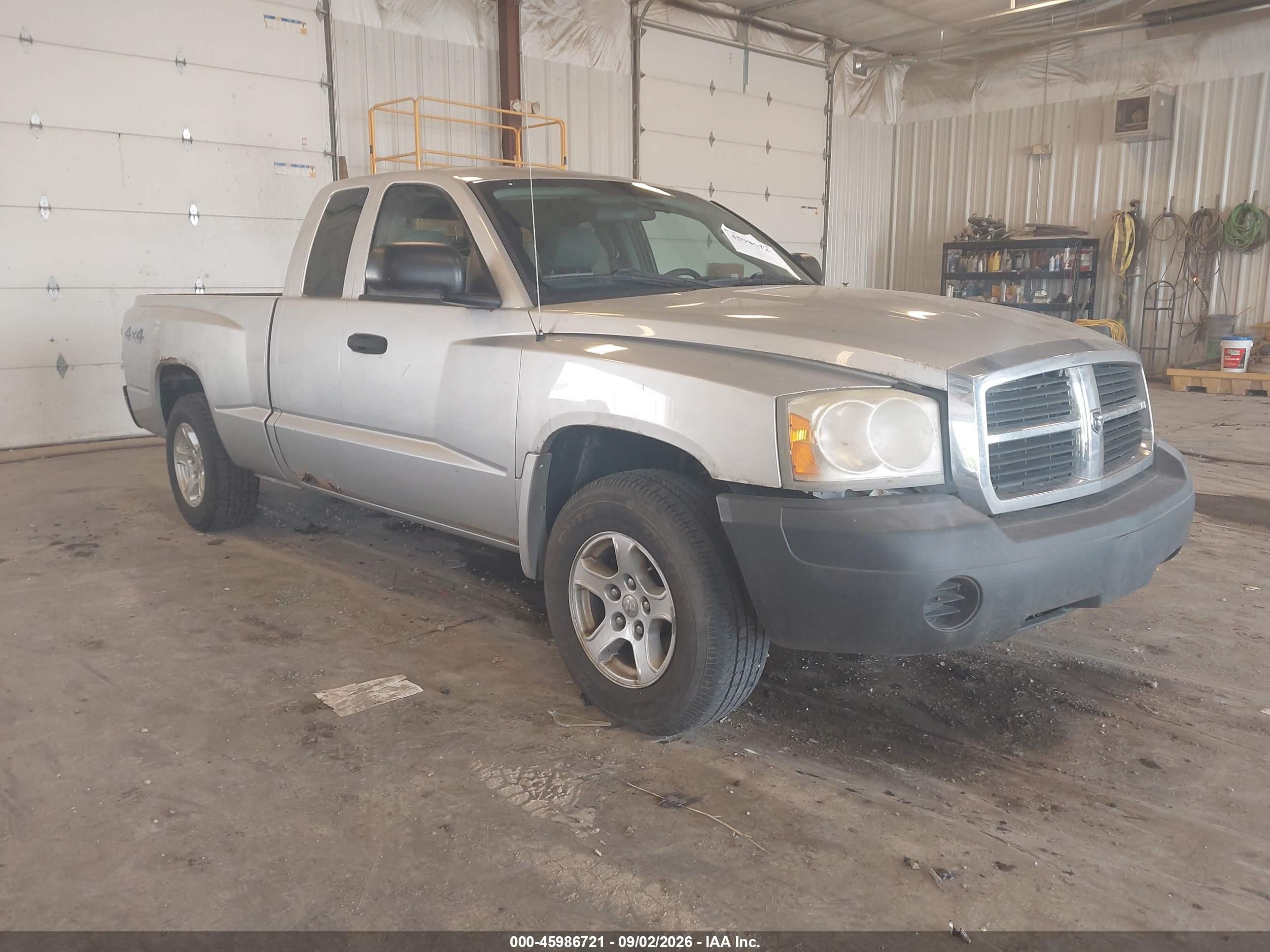 2007 Dodge Dakota Slt Gray vin: 1D7HW42P07S128889