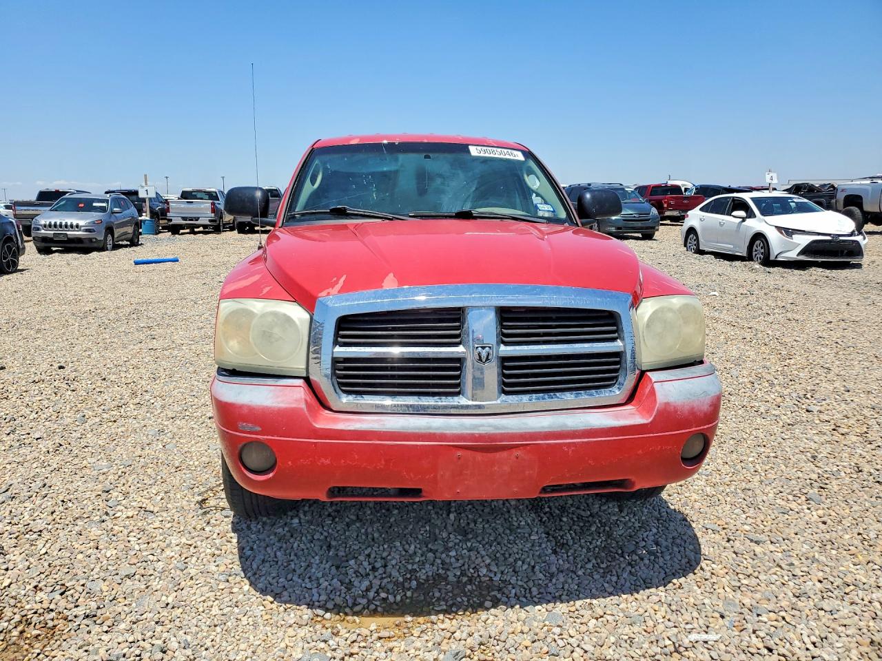 2007 Dodge Dakota Red vin: 1D7HW42P47S248582