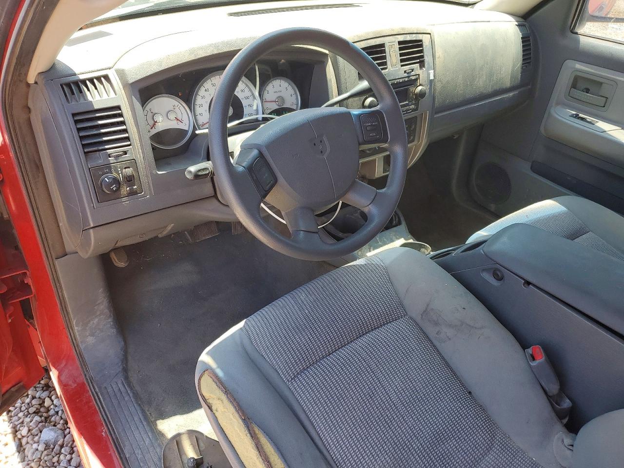 2007 Dodge Dakota Red vin: 1D7HW42P47S248582