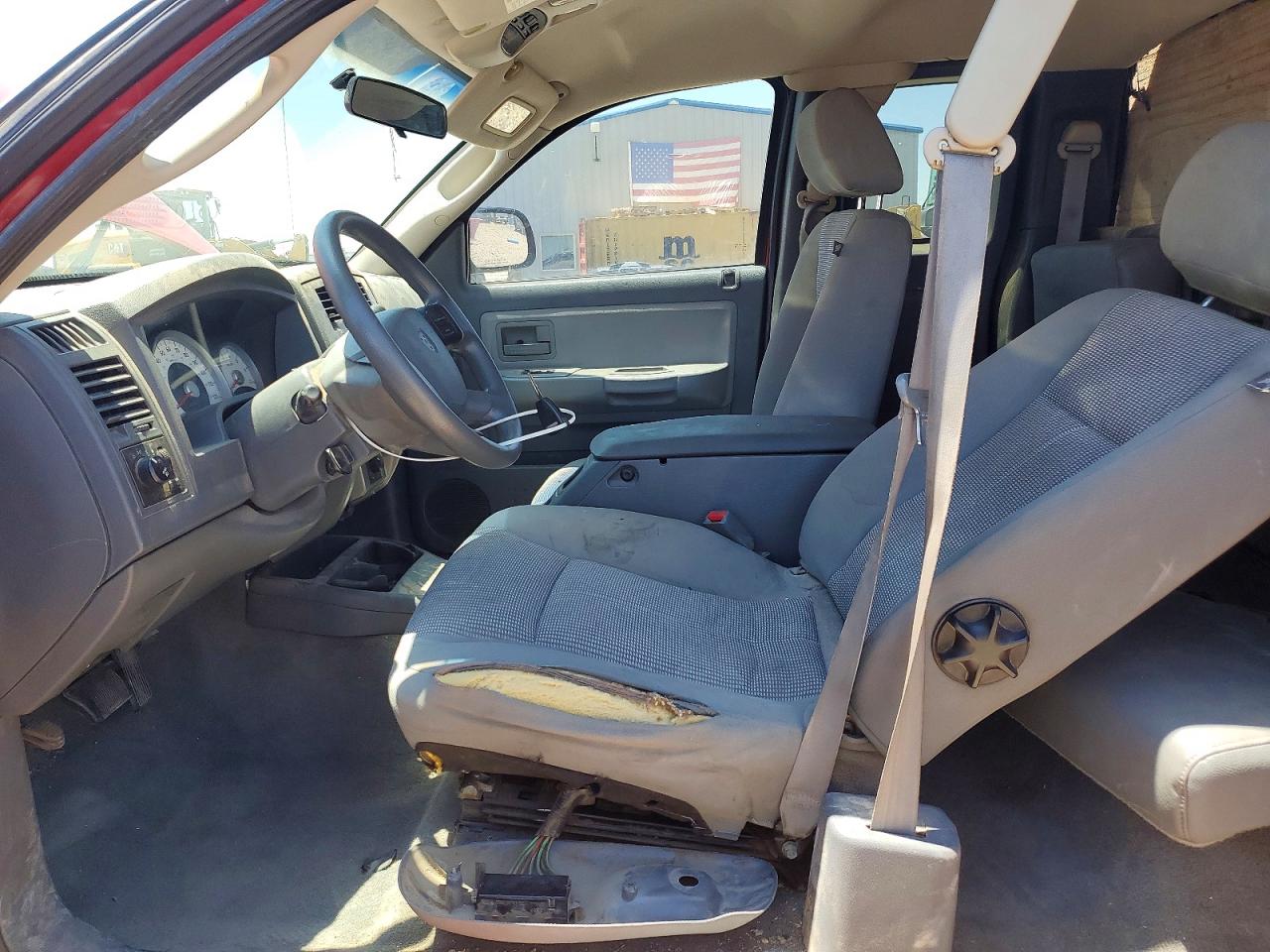 2007 Dodge Dakota Red vin: 1D7HW42P47S248582