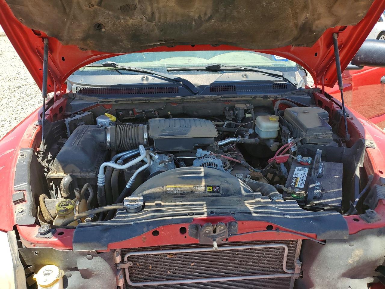 2007 Dodge Dakota Red vin: 1D7HW42P47S248582