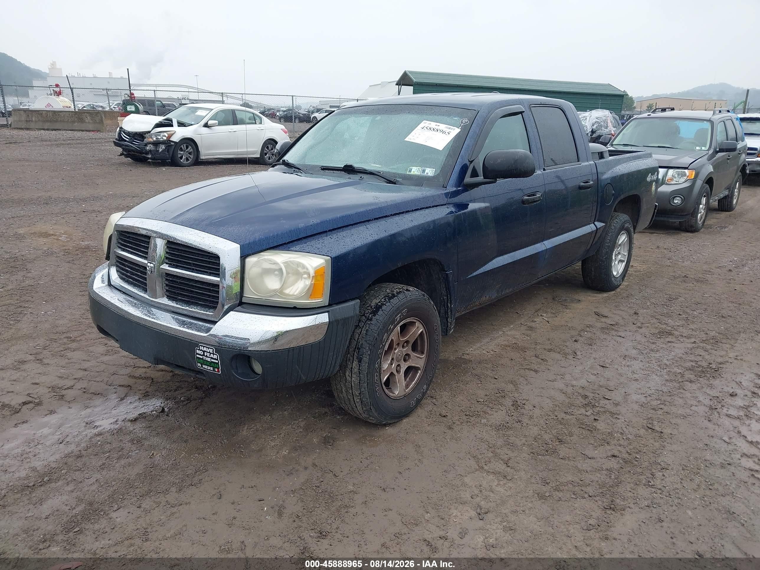 2005 Dodge Dakota Slt Blue vin: 1D7HW48J15S230959